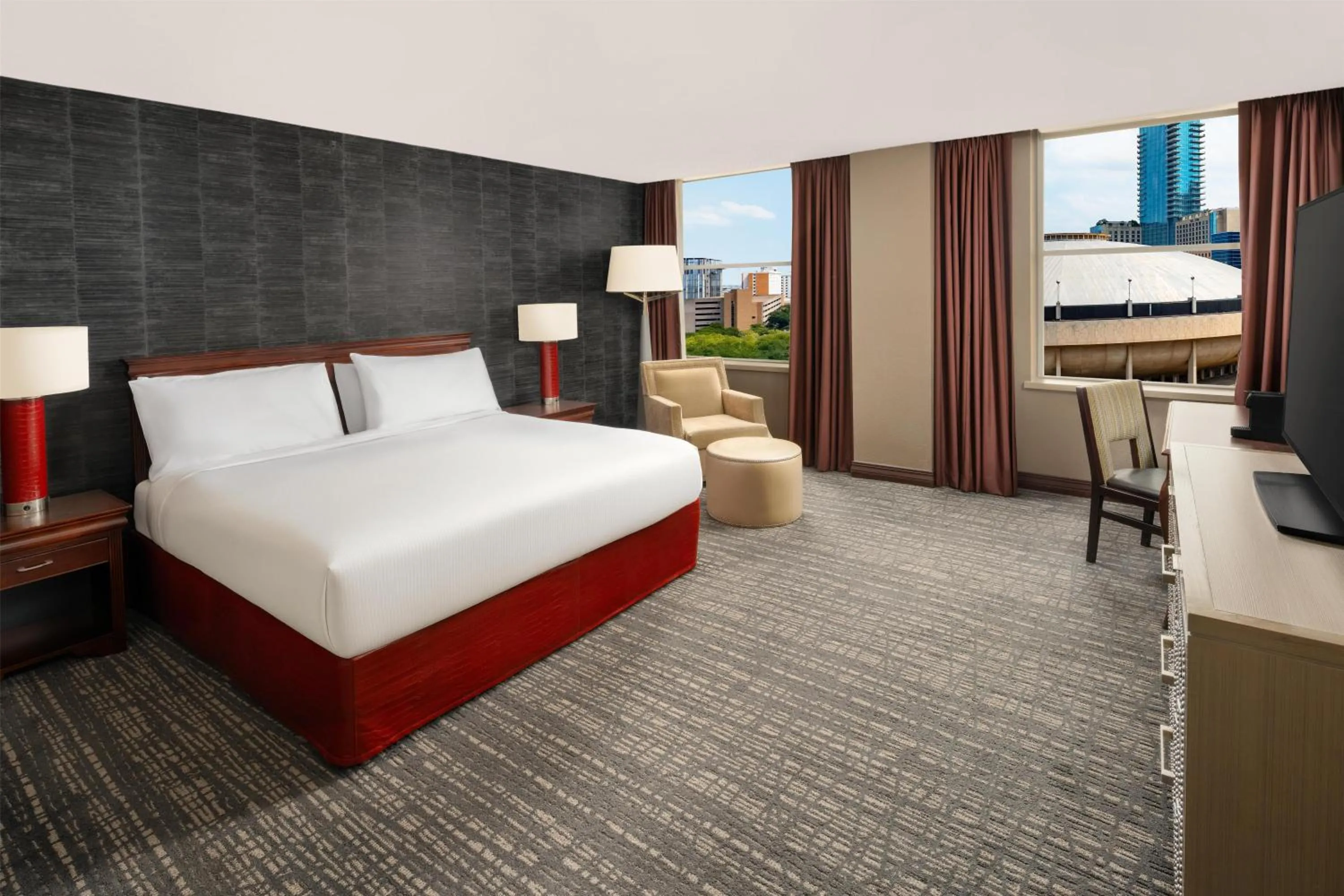 View (from property/room), Bed in Hilton Fort Worth