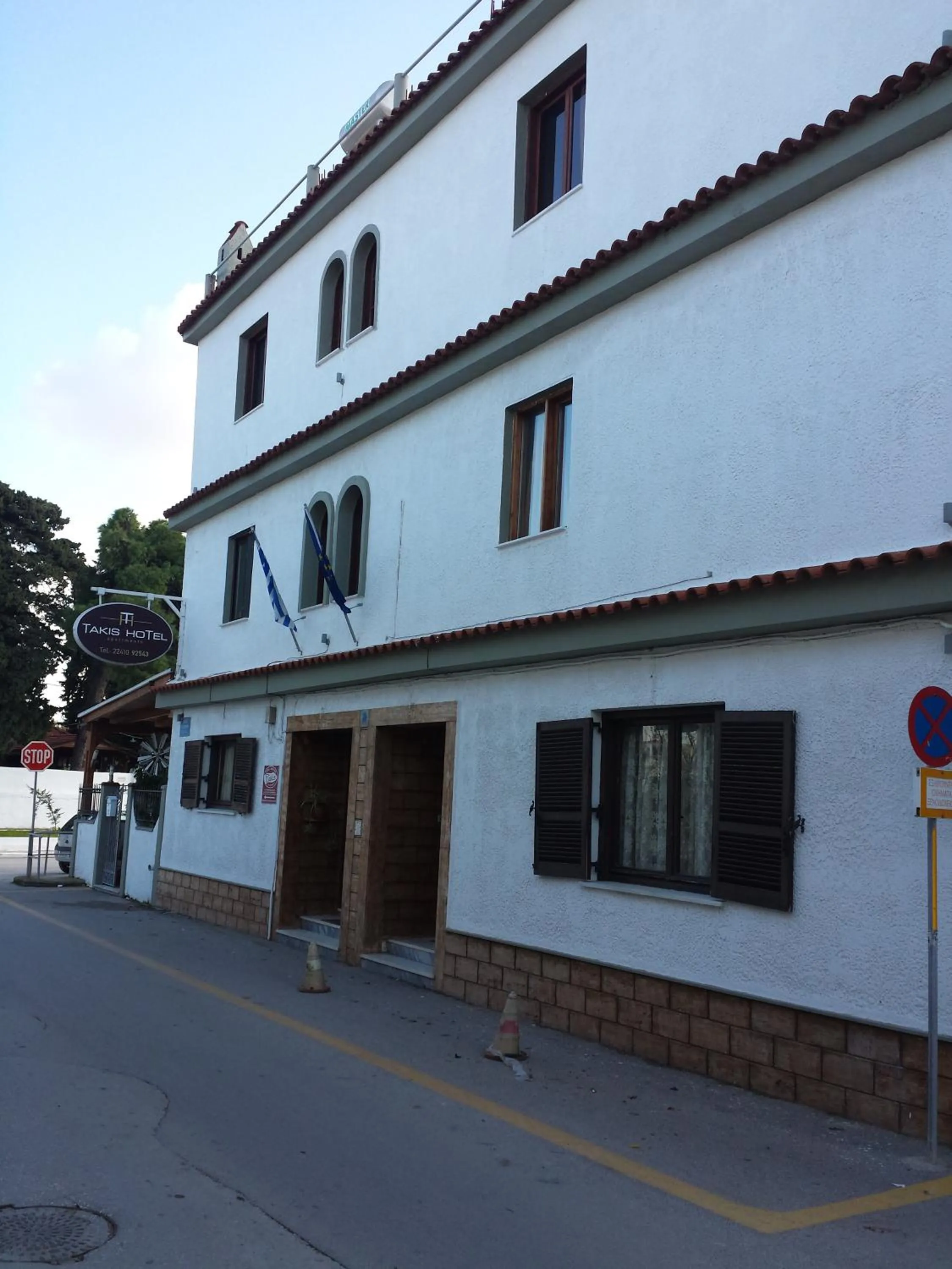 Facade/entrance in Takis Hotel Apartments