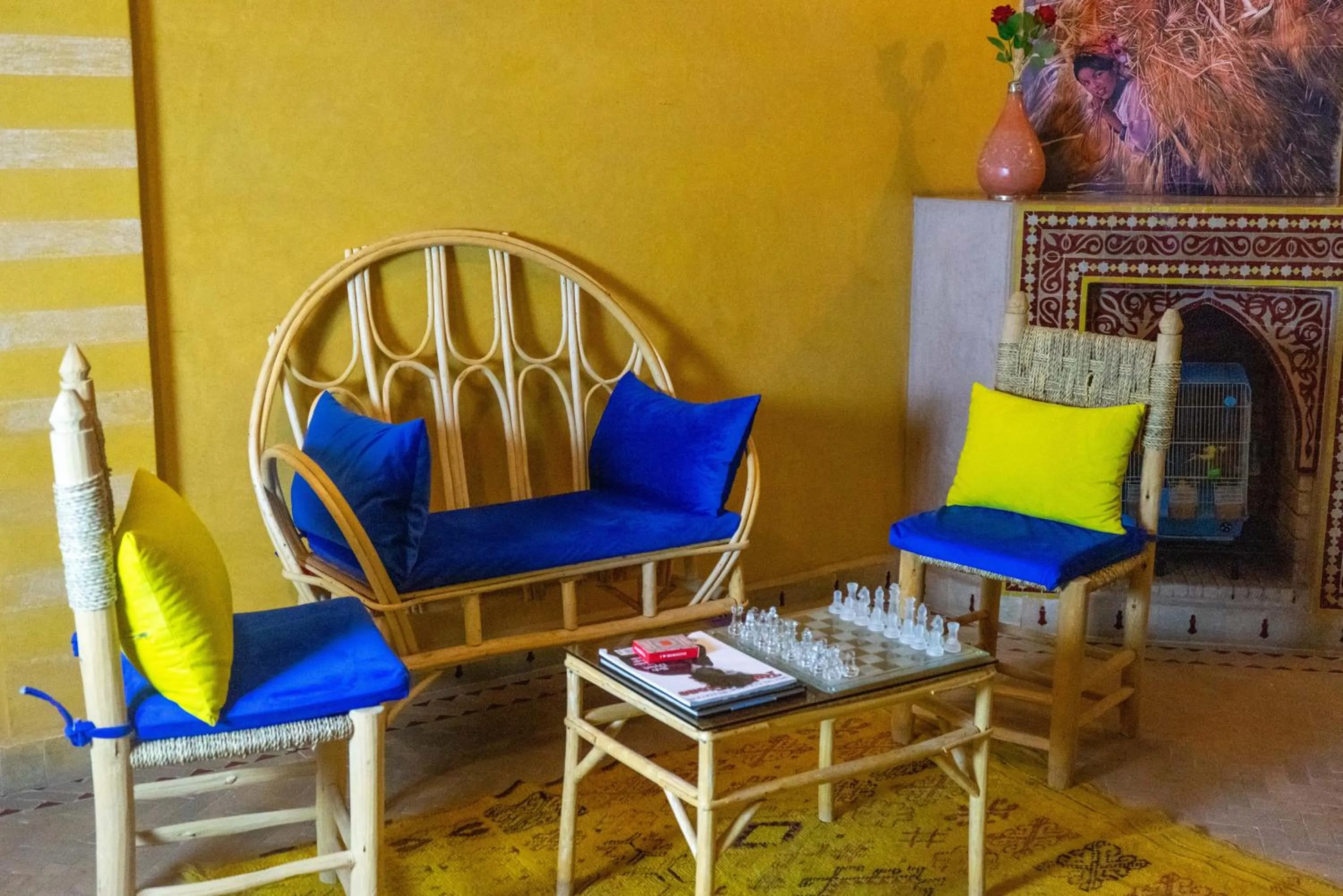 Seating area in Riad Bianca Marrakech