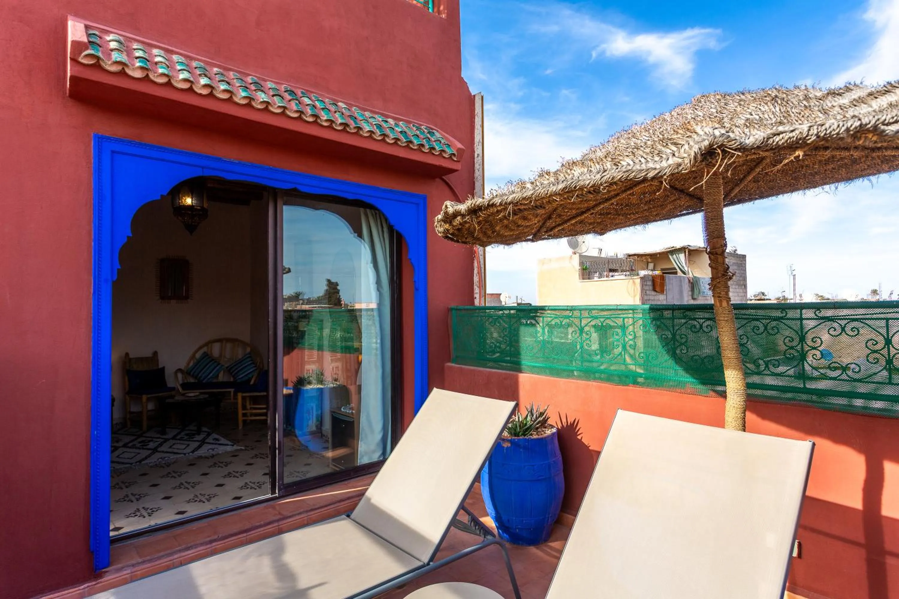 Balcony/Terrace in Riad Bianca Marrakech