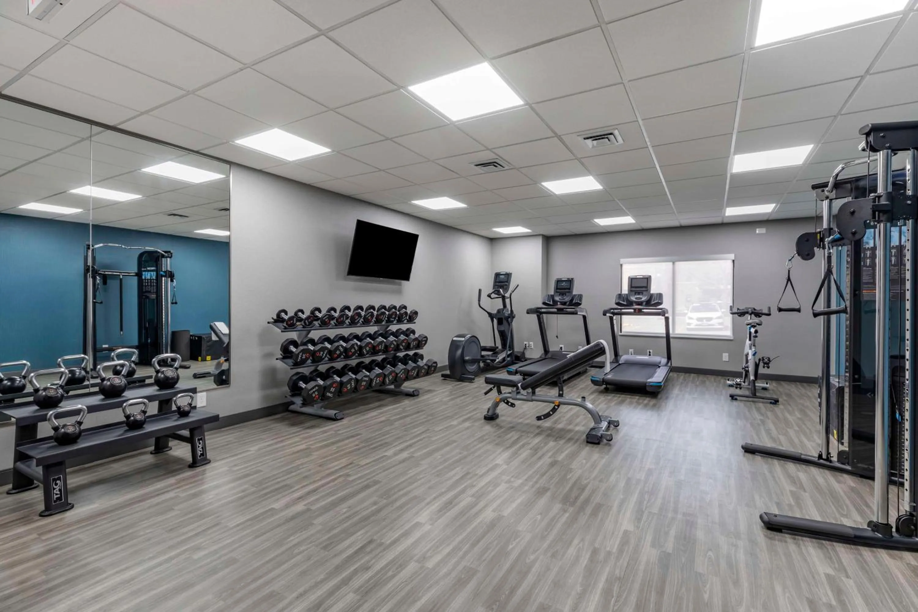 Fitness centre/facilities in Hampton Inn Fort Collins