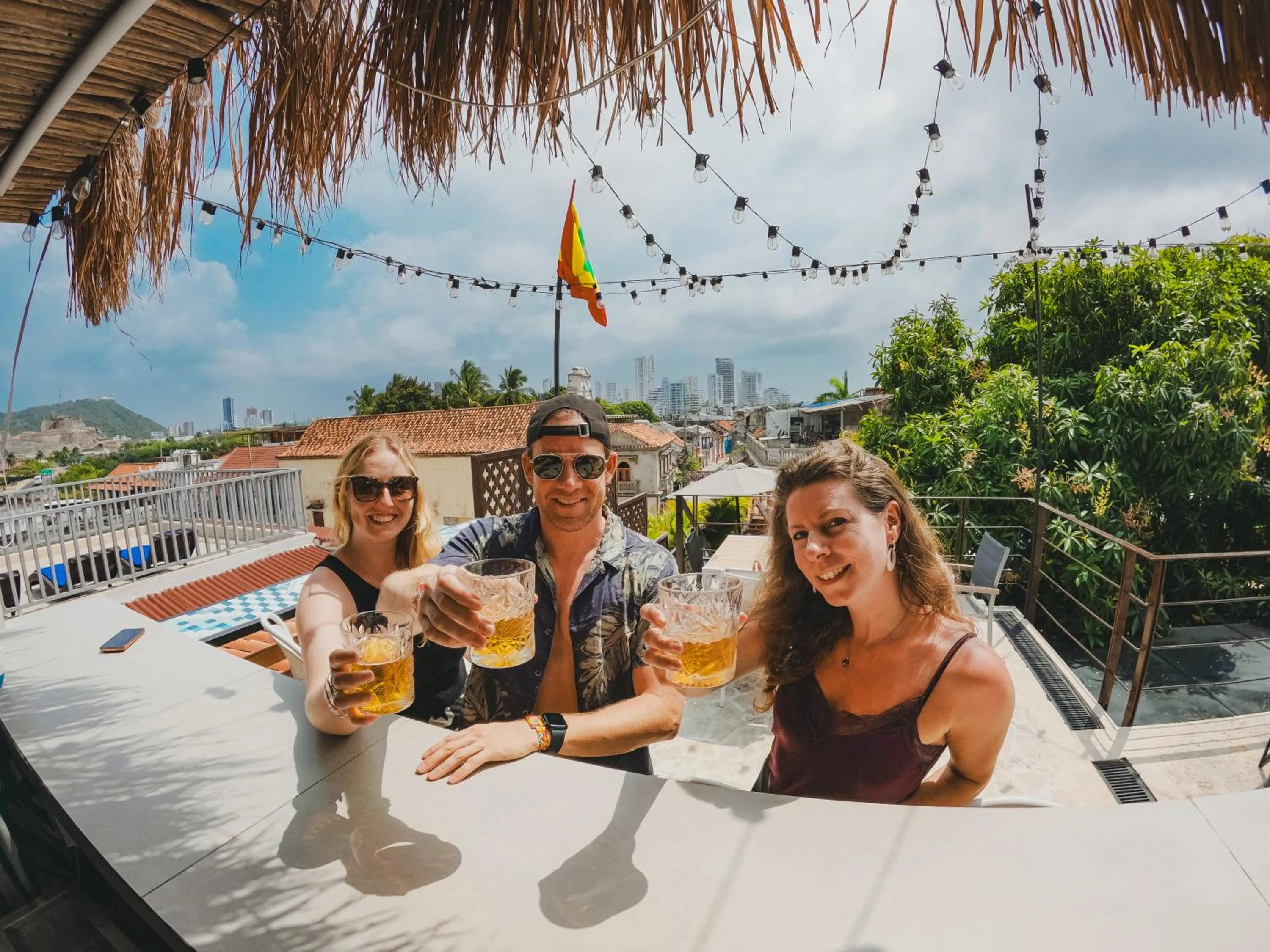 Pool view in Los Patios Hostel