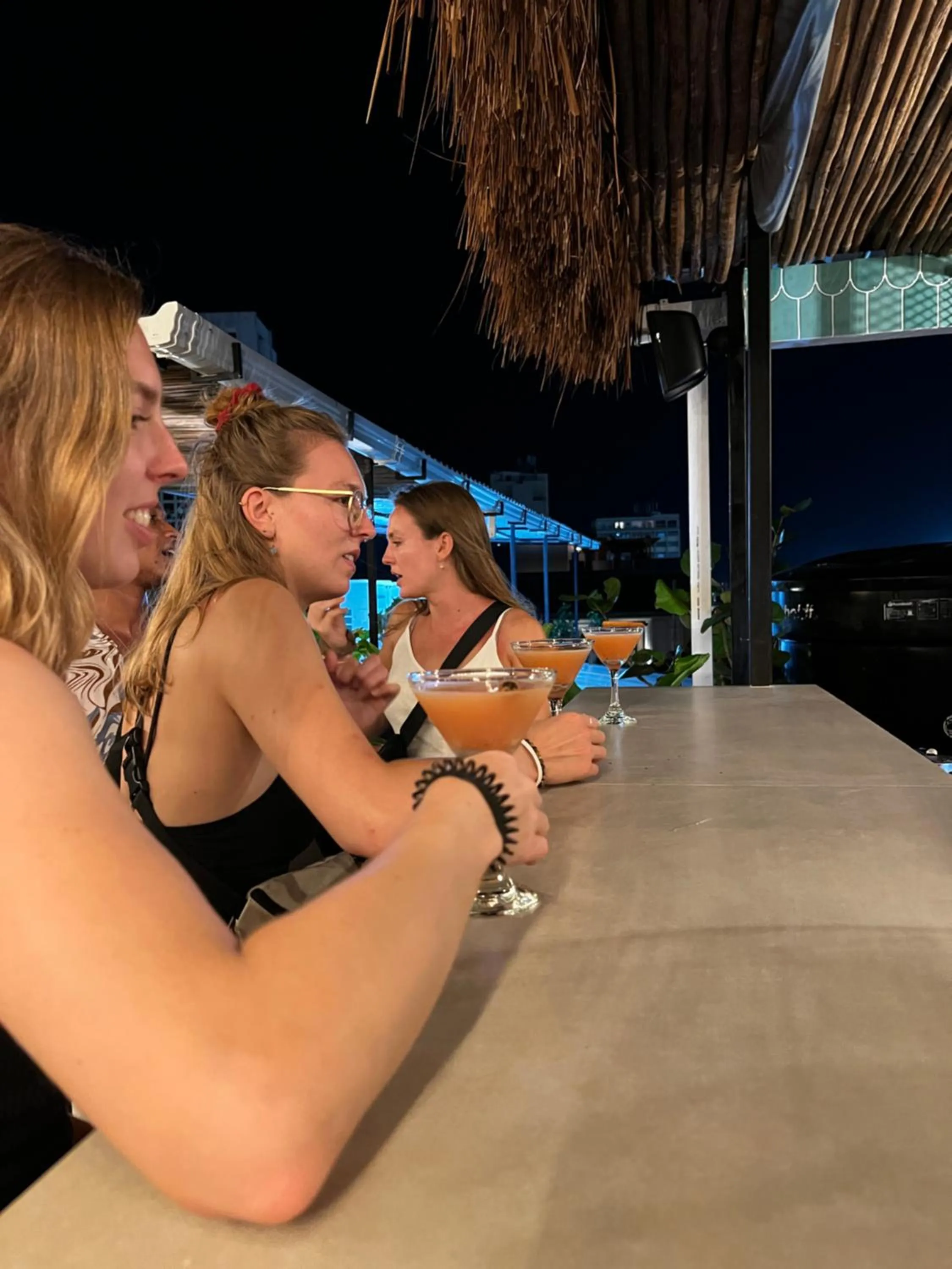 group of guests in Los Patios Hostel