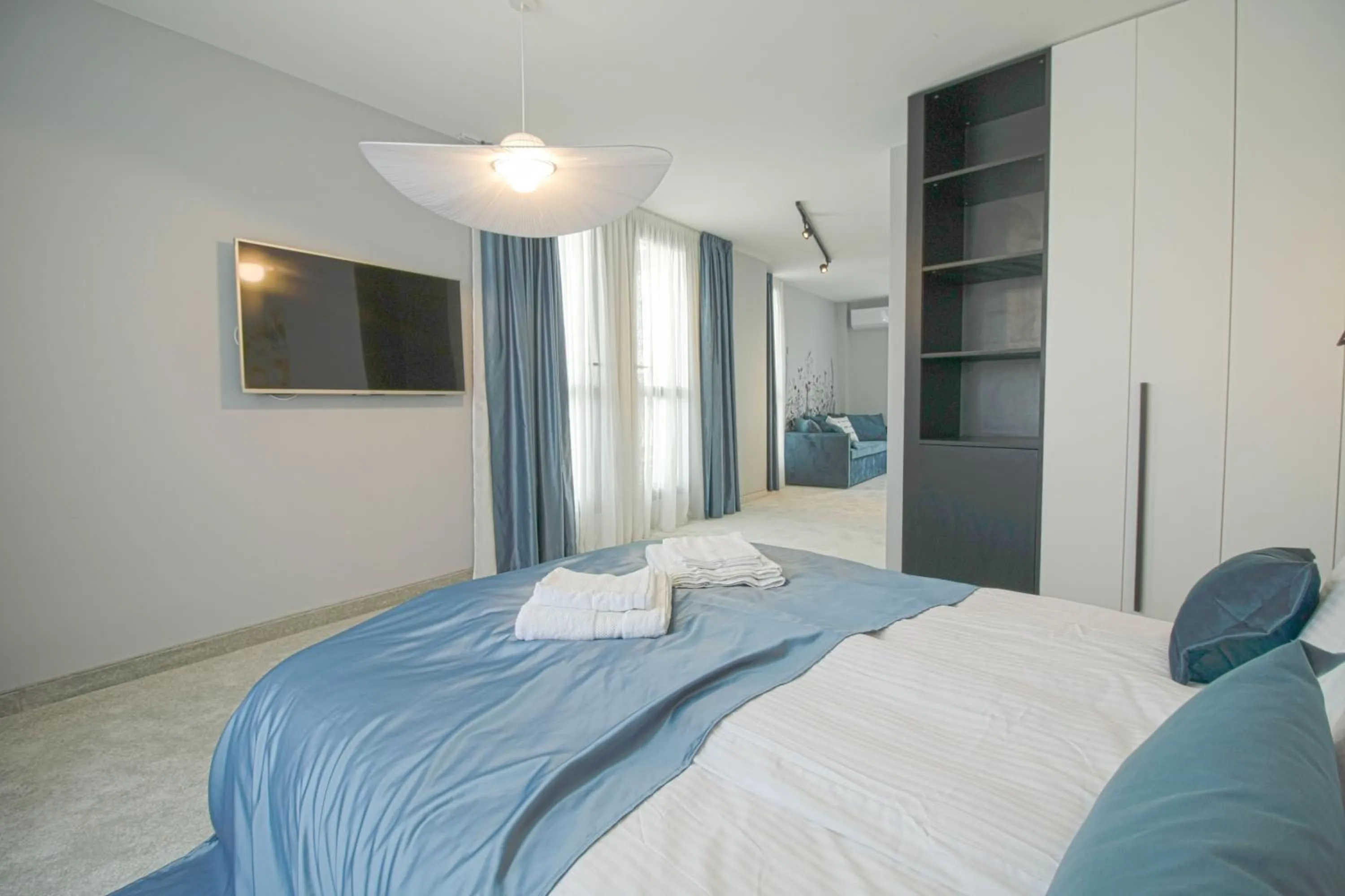 TV and multimedia, Bed in Boutique Apartments Blagoevgrad