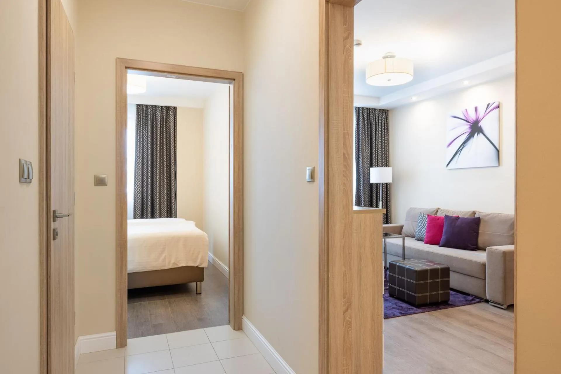 Living room, Bed in Silver Crown Hotel & Residence, Palace Quarter