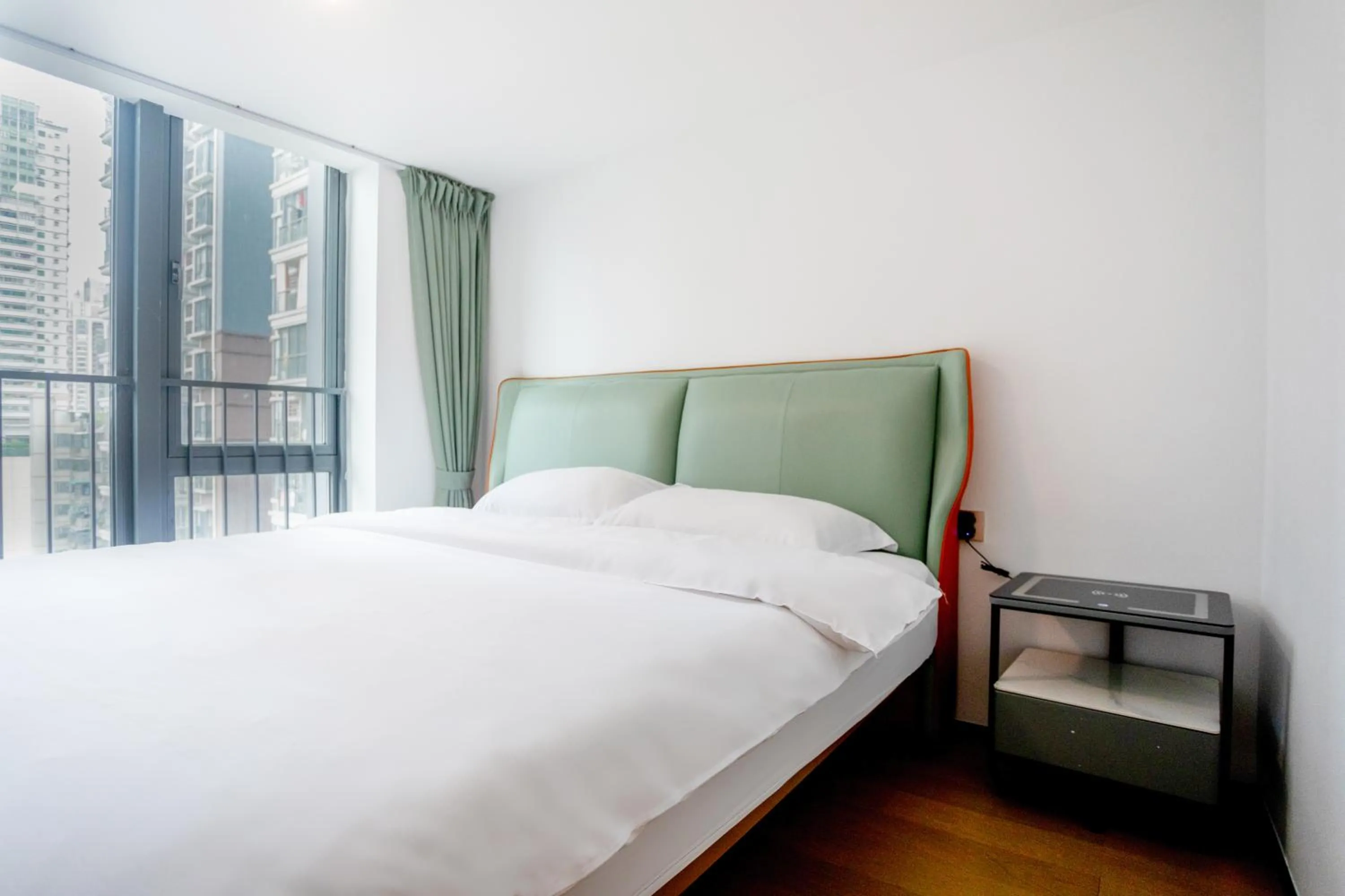 Bedroom, Bed in Sunny International Apartment From Beijing Road