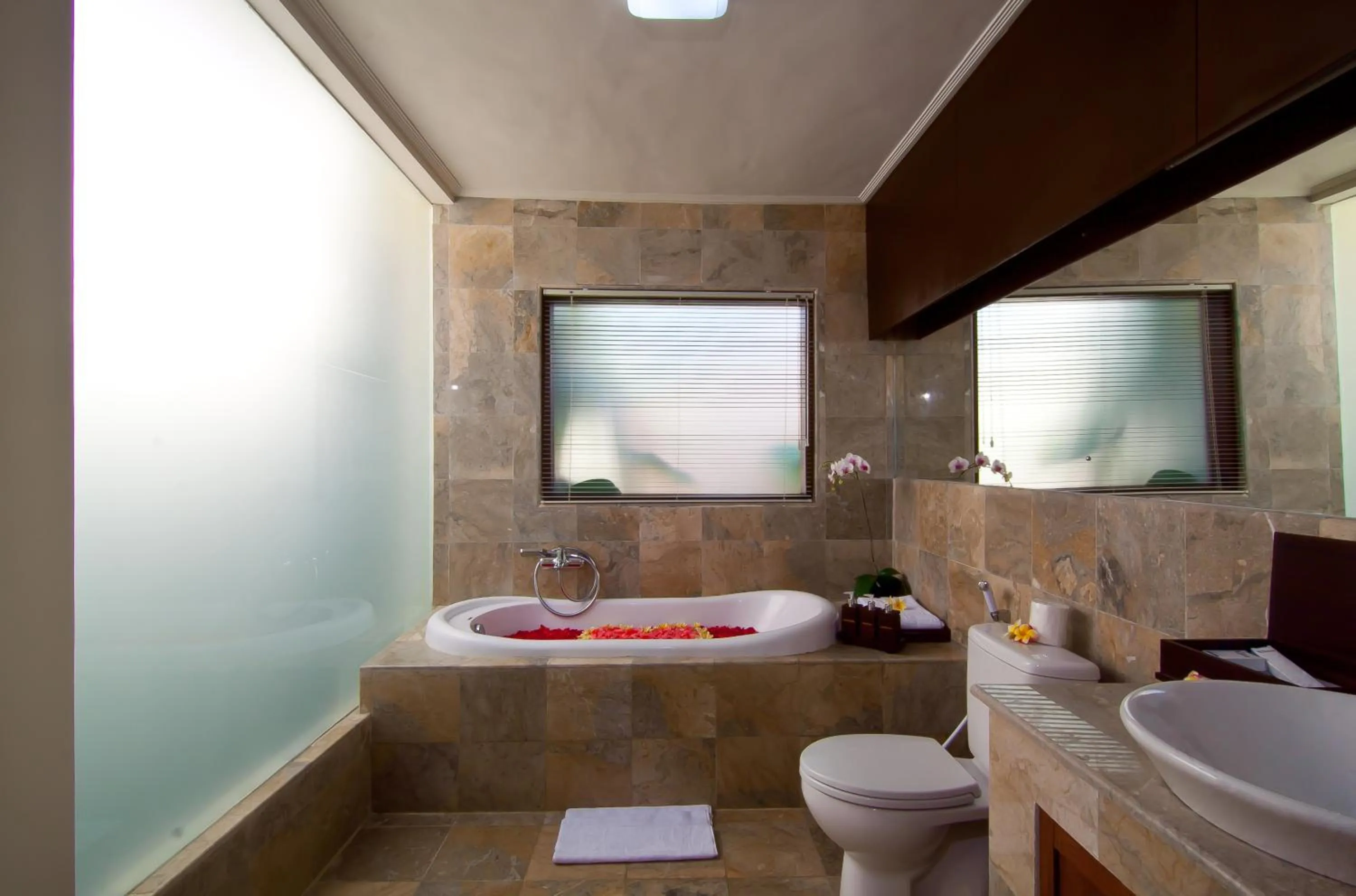 Bathroom in The Awan Villas Seminyak