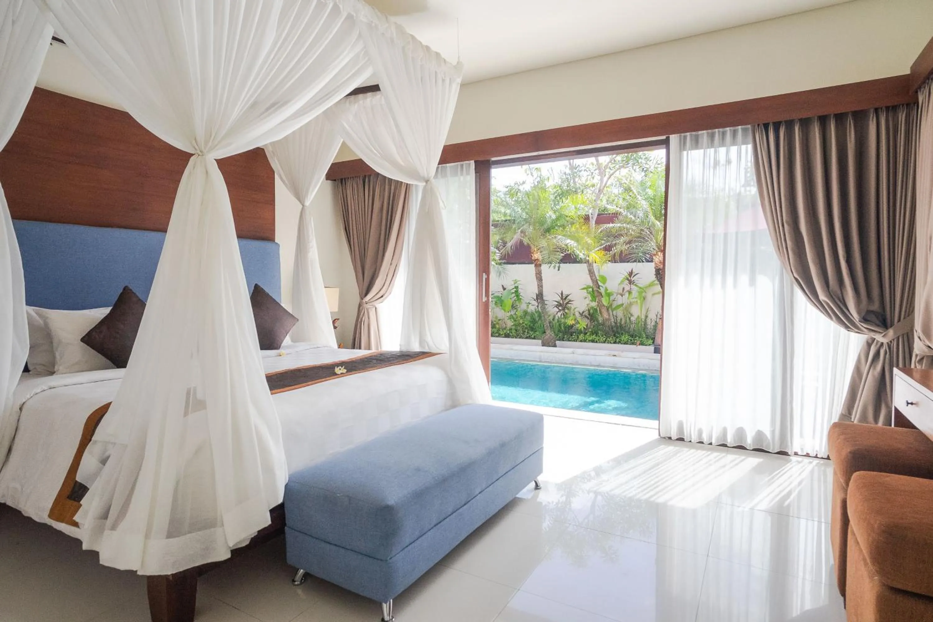 Bed in The Awan Villas Seminyak