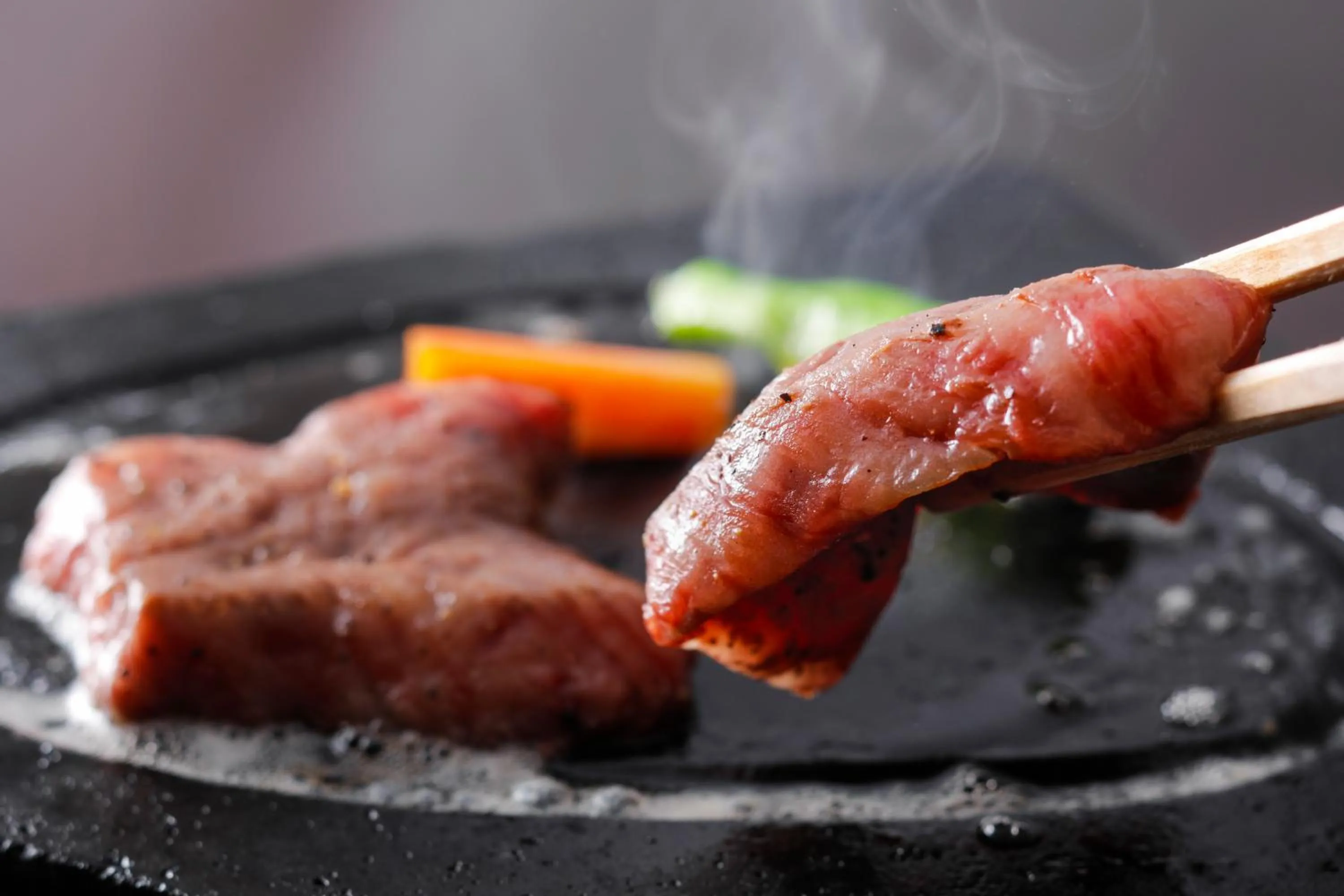 Food close-up in Beautiful Japanese Garden Kagetsu