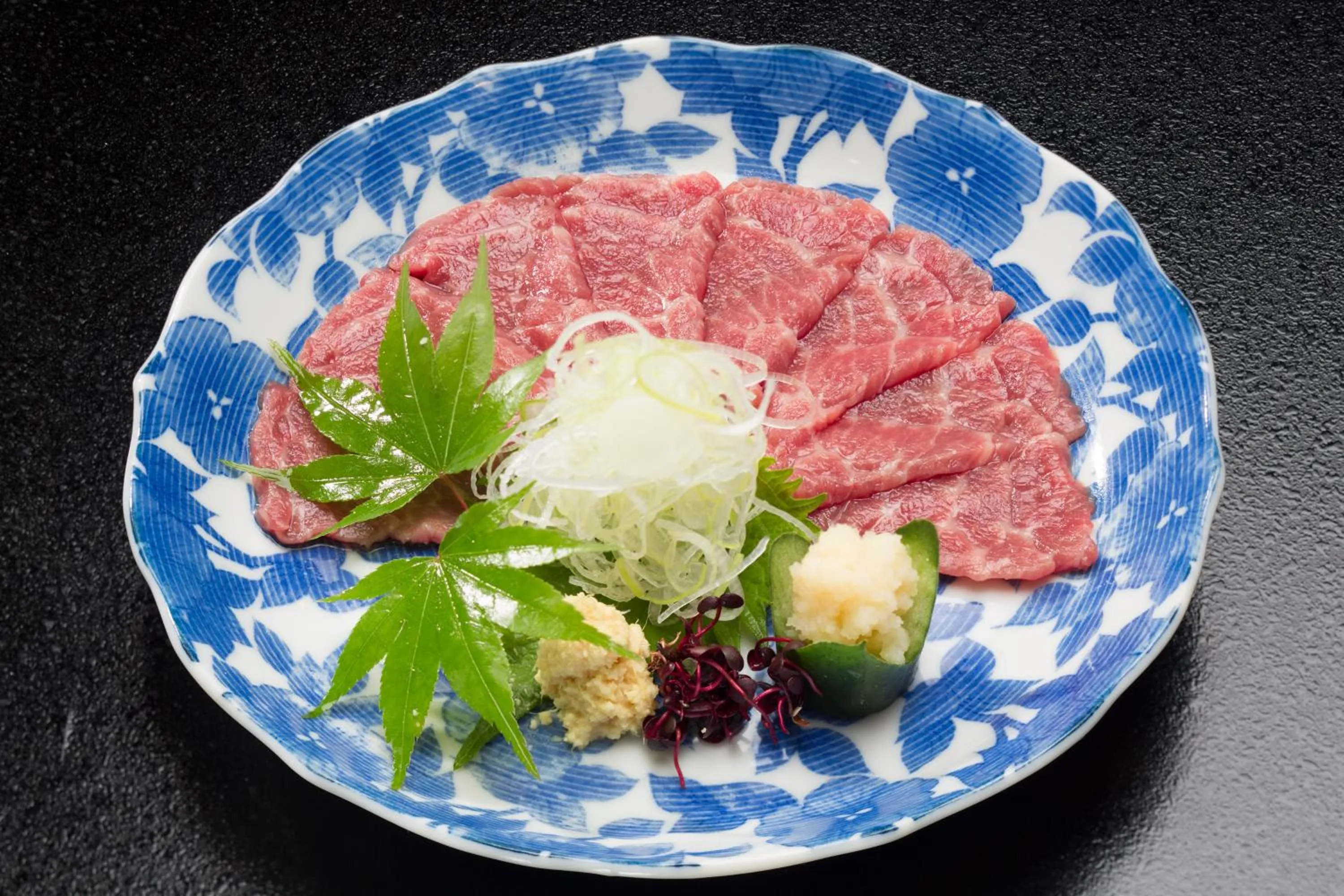 Food close-up in Beautiful Japanese Garden Kagetsu