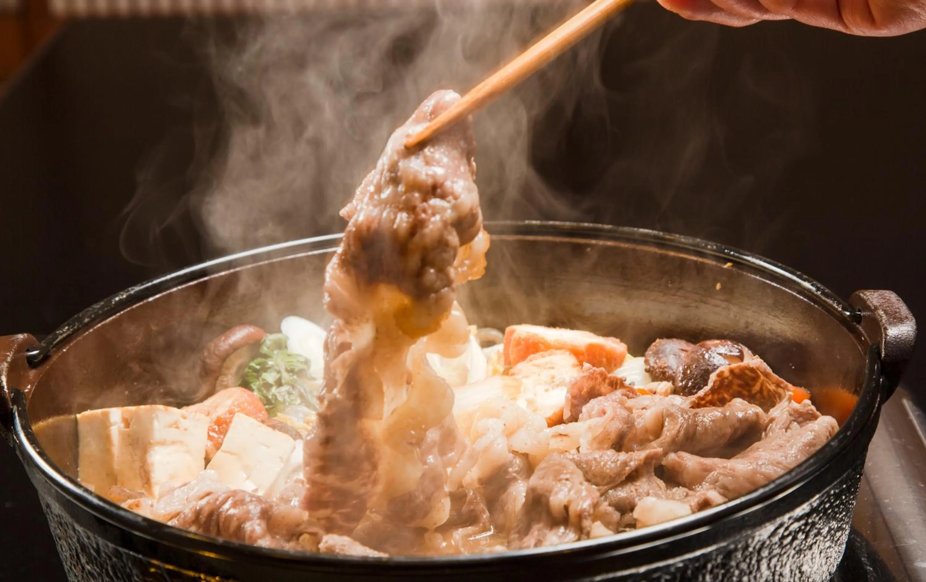 Food close-up in Beautiful Japanese Garden Kagetsu