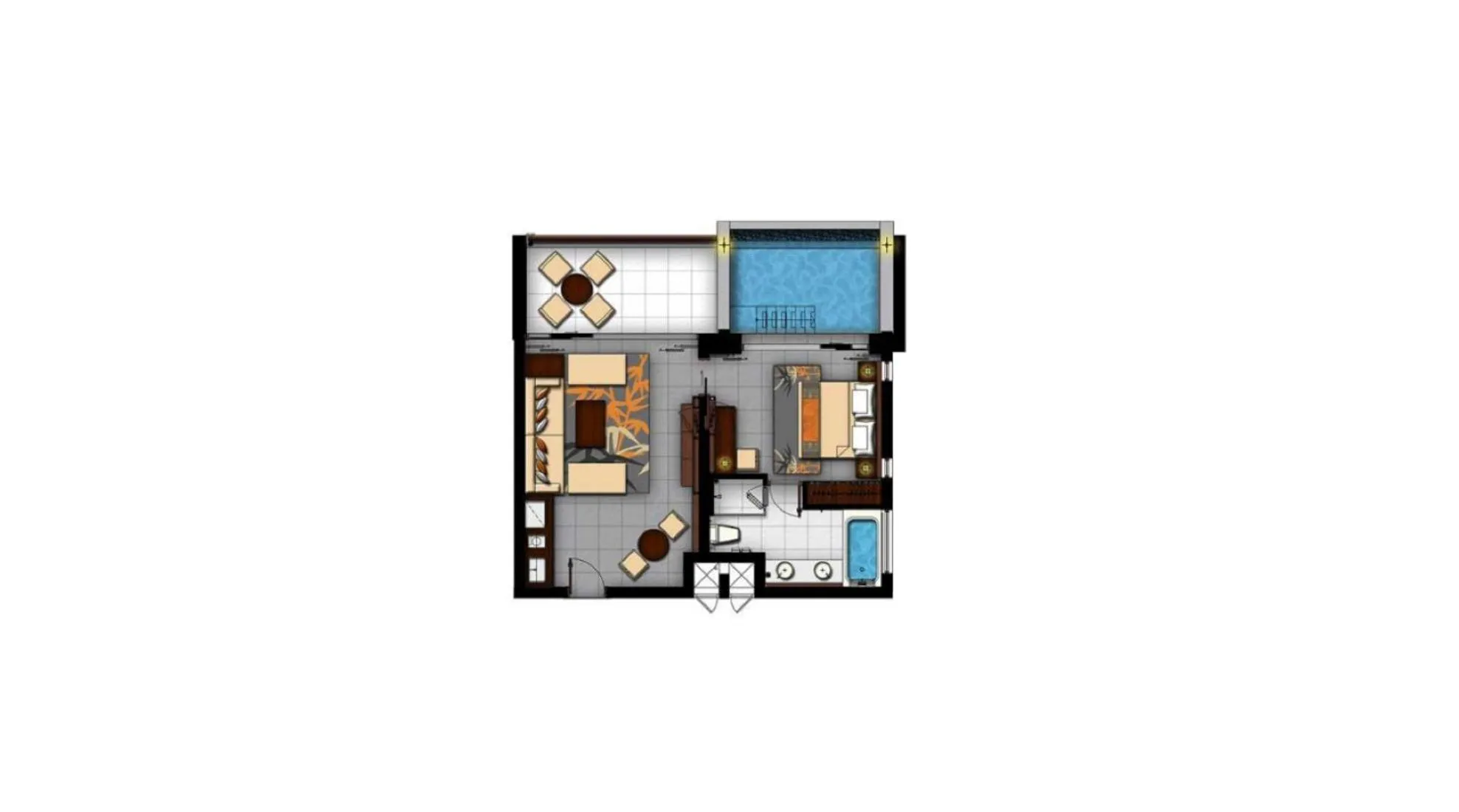 Floor plan in Angsana Lang Co