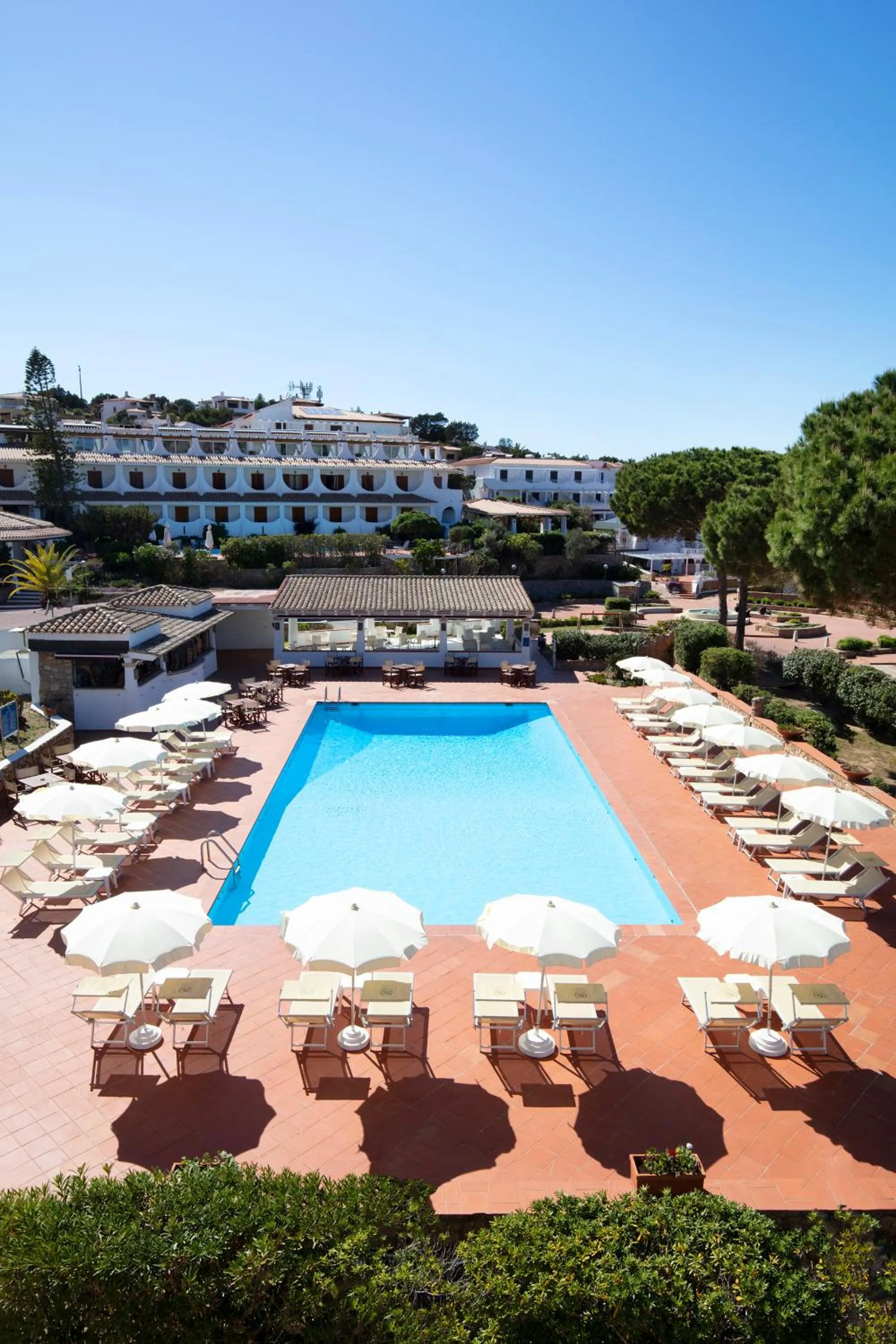 Pool view in Club Hotel Cormorano