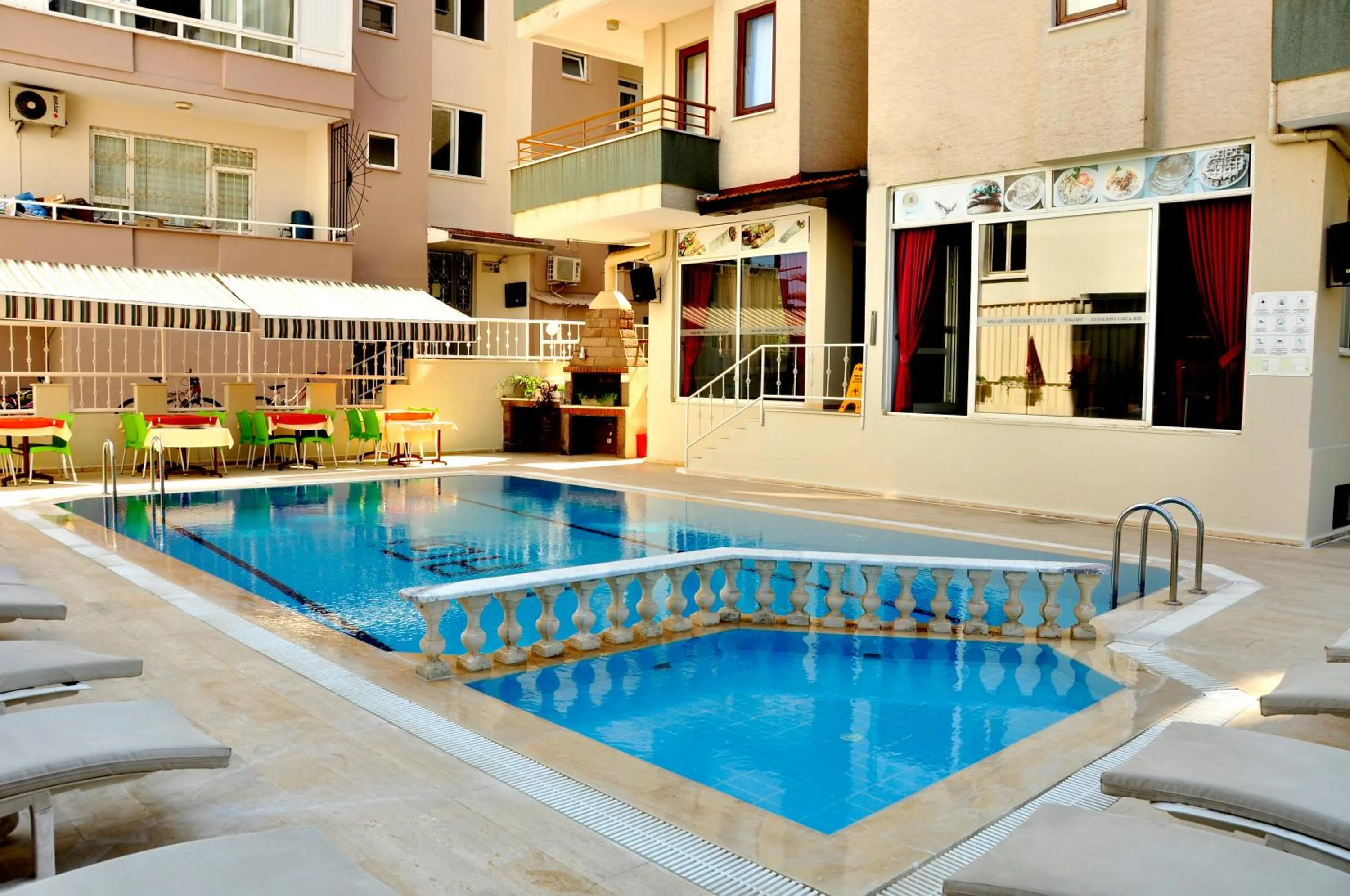 Pool view in Magi Apart Hotel