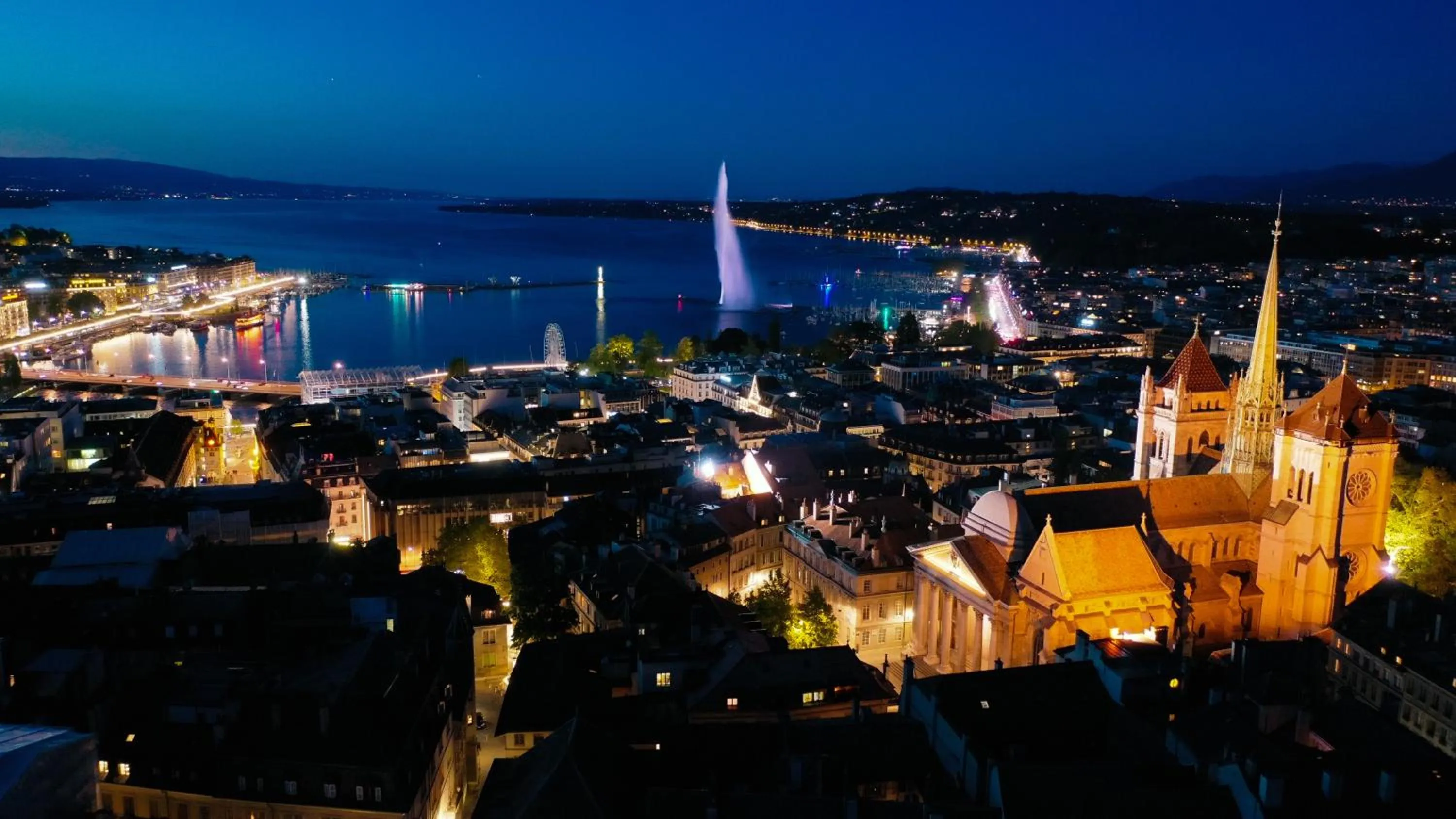Bird's eye view in Swiss Luxury Apartments Geneva