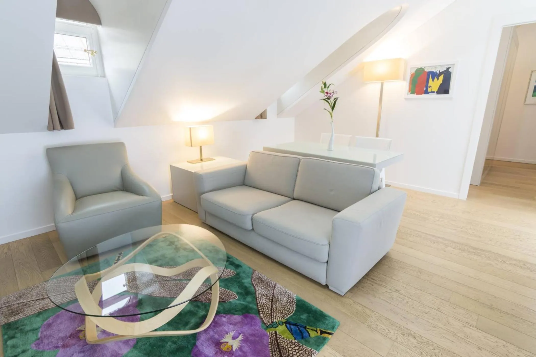 Living room in Swiss Luxury Apartments Geneva