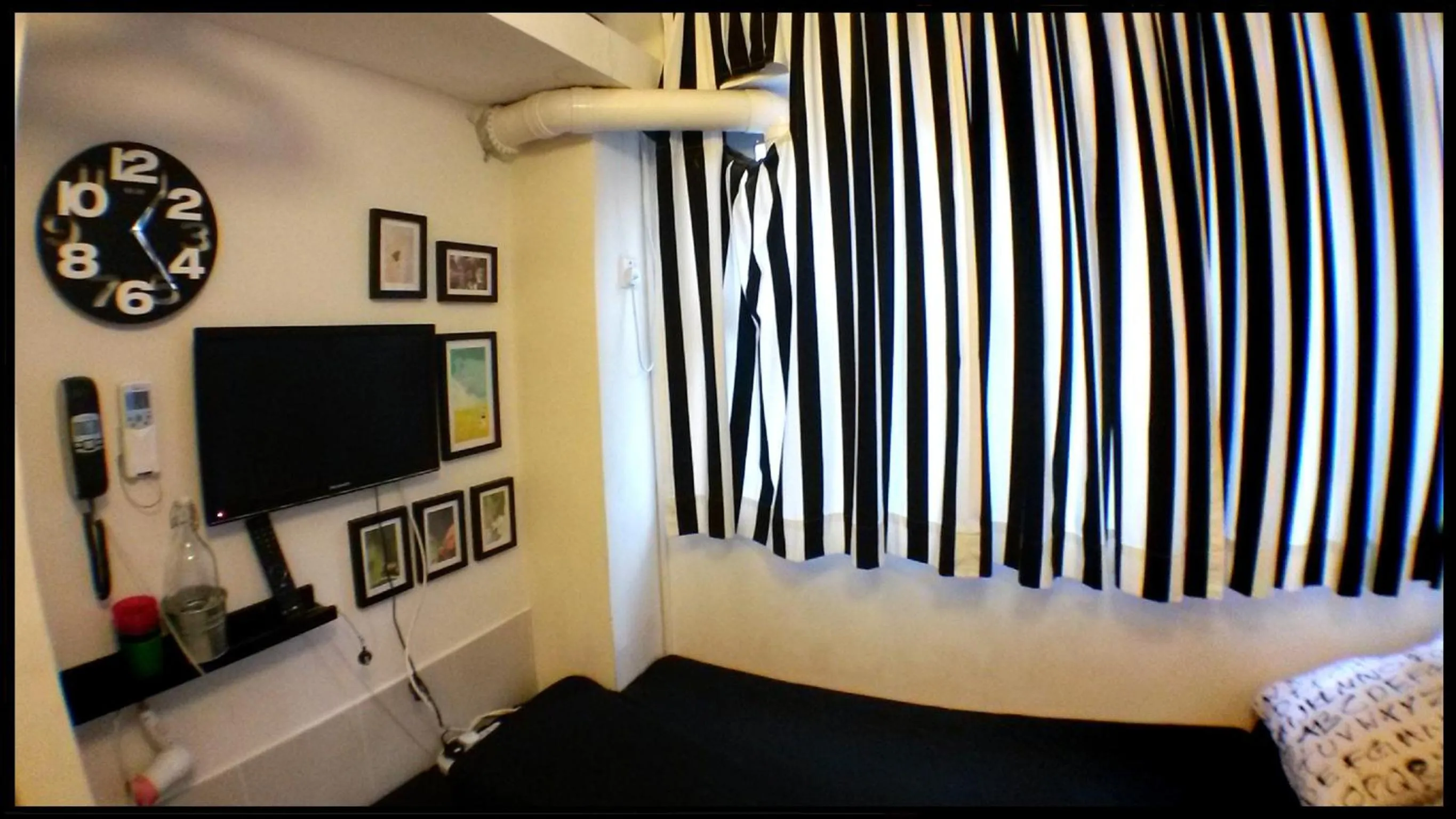 Decorative detail, TV/Entertainment Center in Micro Hotel