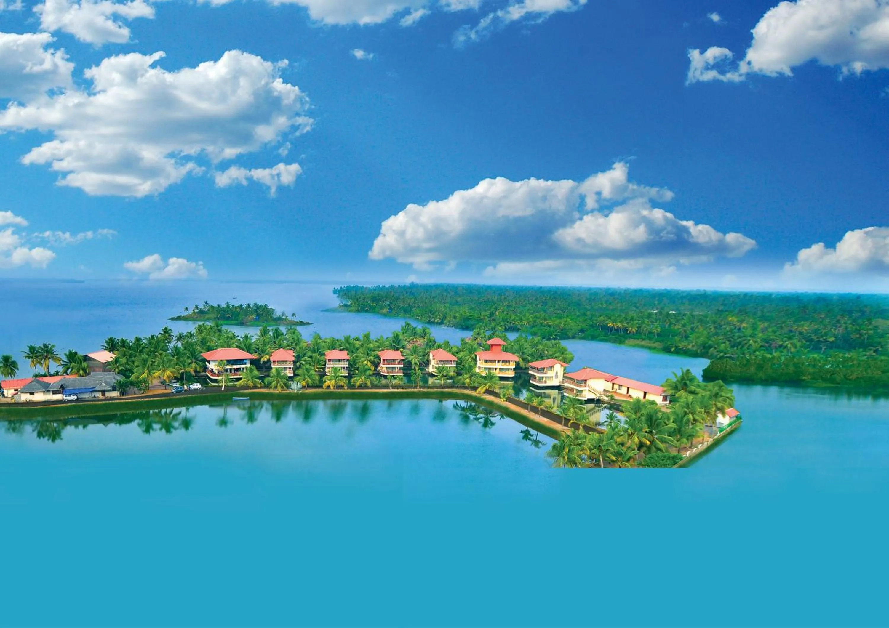 Bird's eye view in Kalathil Lake Resort