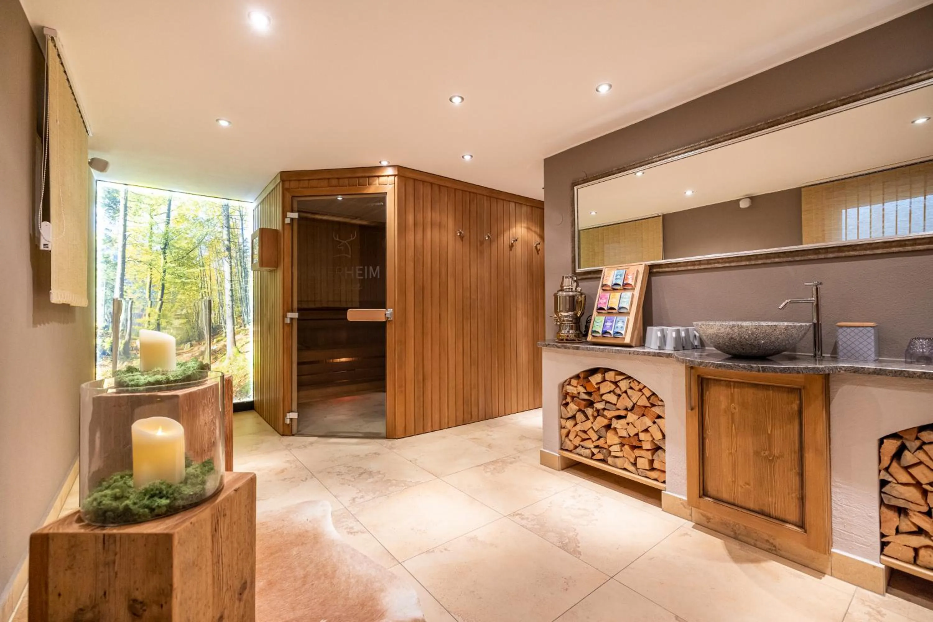 Sauna in Aparthotel Jägerheim