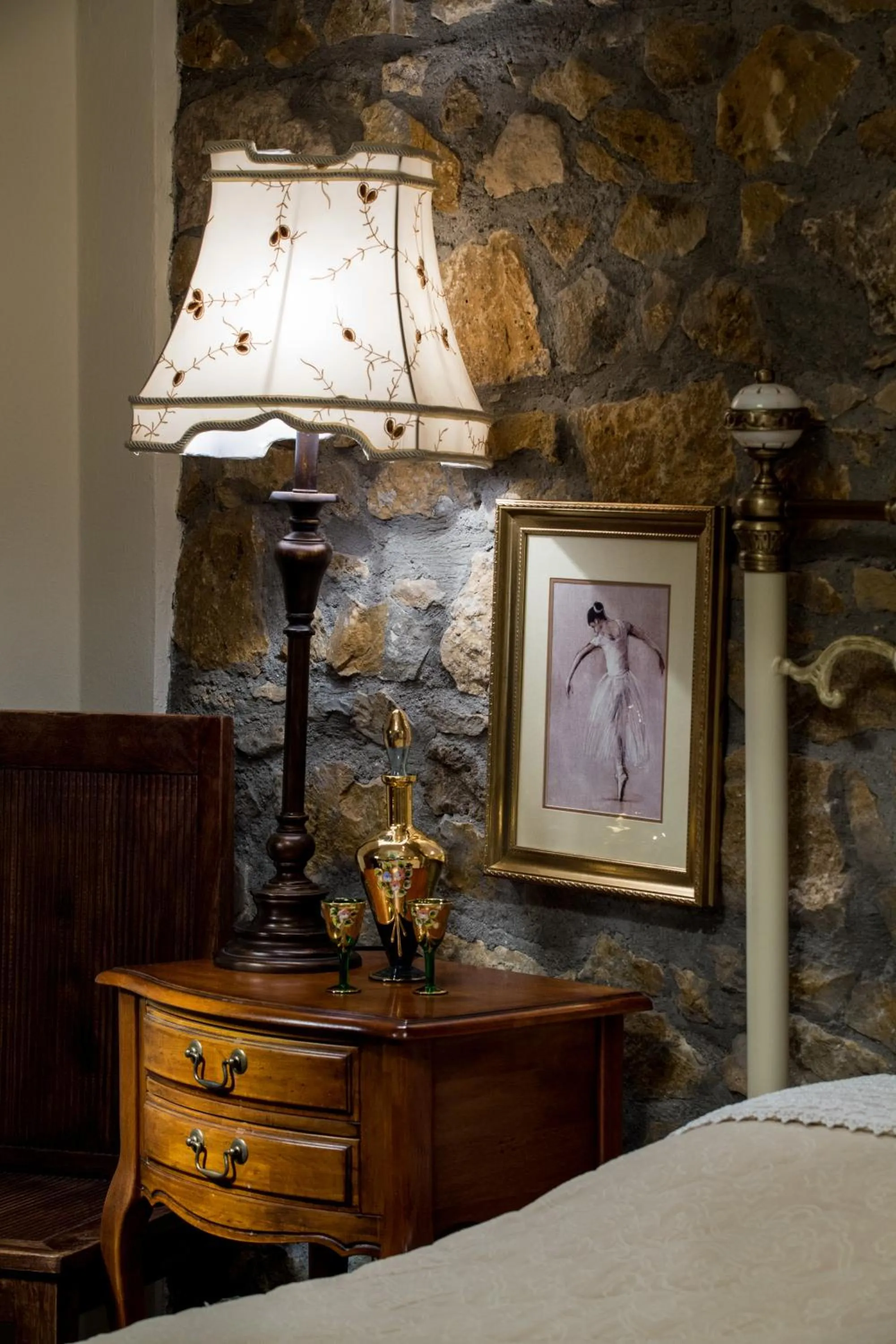 Decorative detail, Bed in Atrion Highland Hotel
