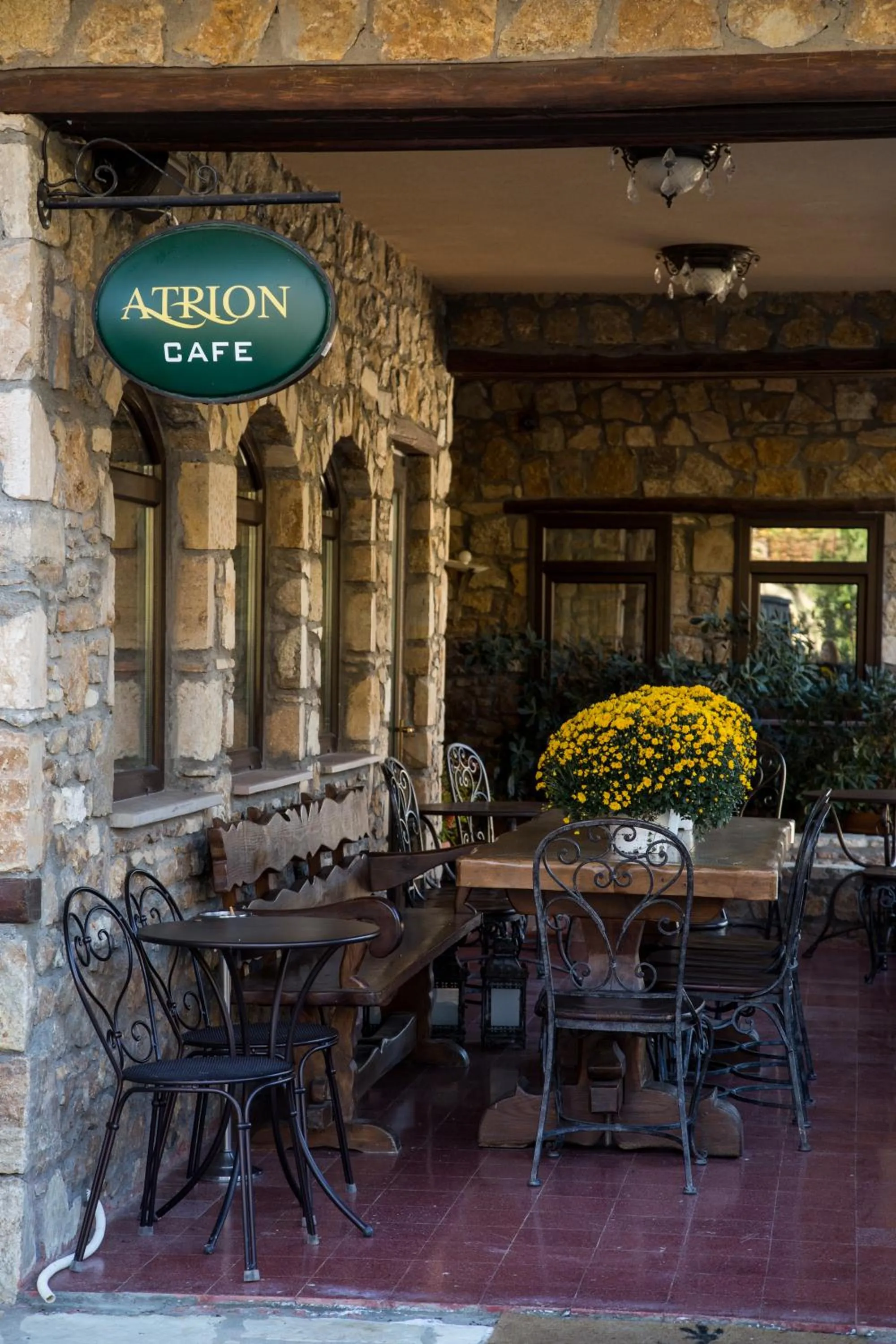 Decorative detail in Atrion Highland Hotel