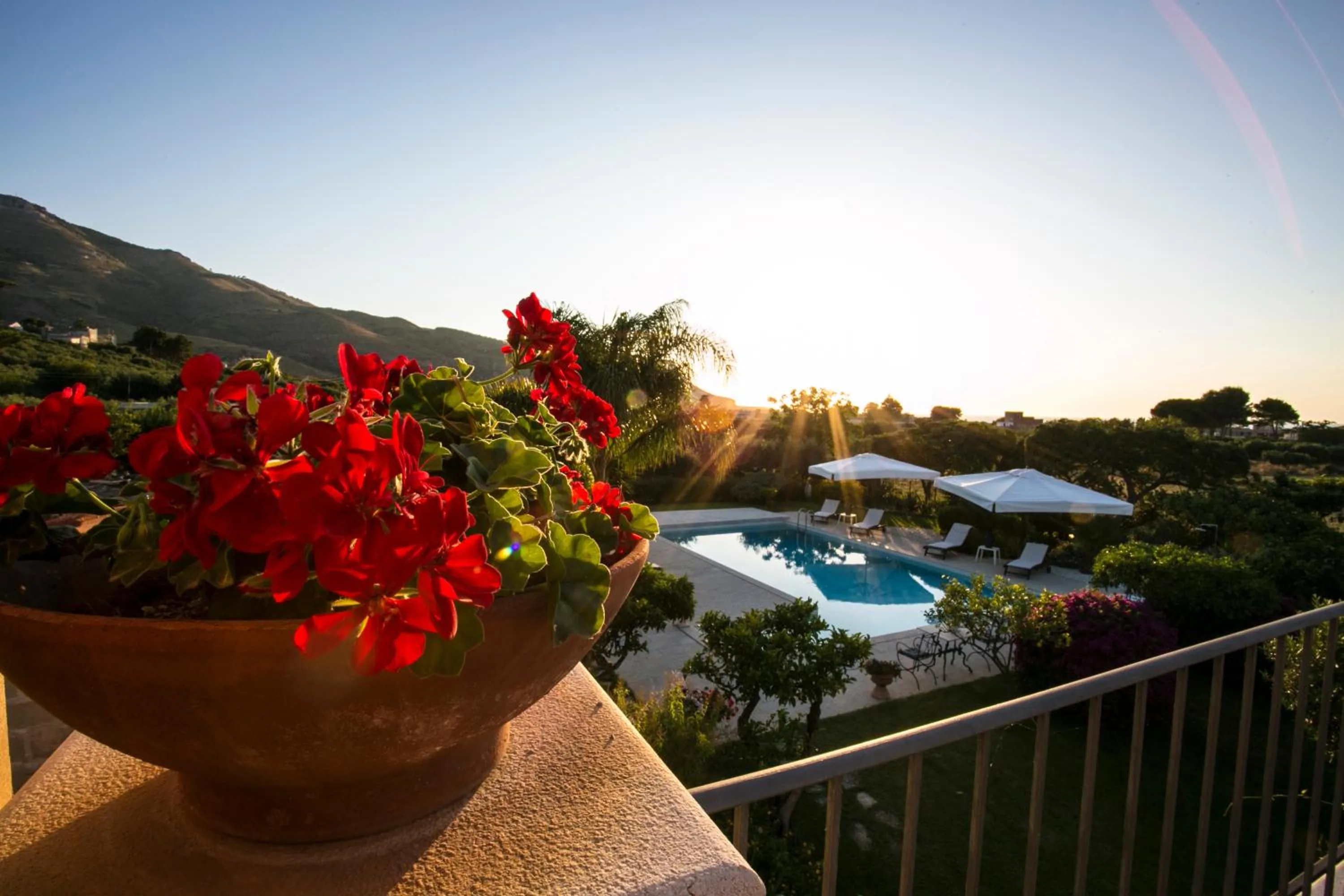 Pool view in Baglio Sant'Andrea