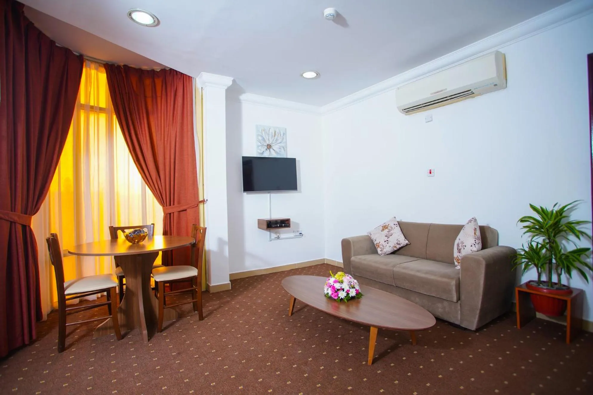 Seating area in La Villa Hotel