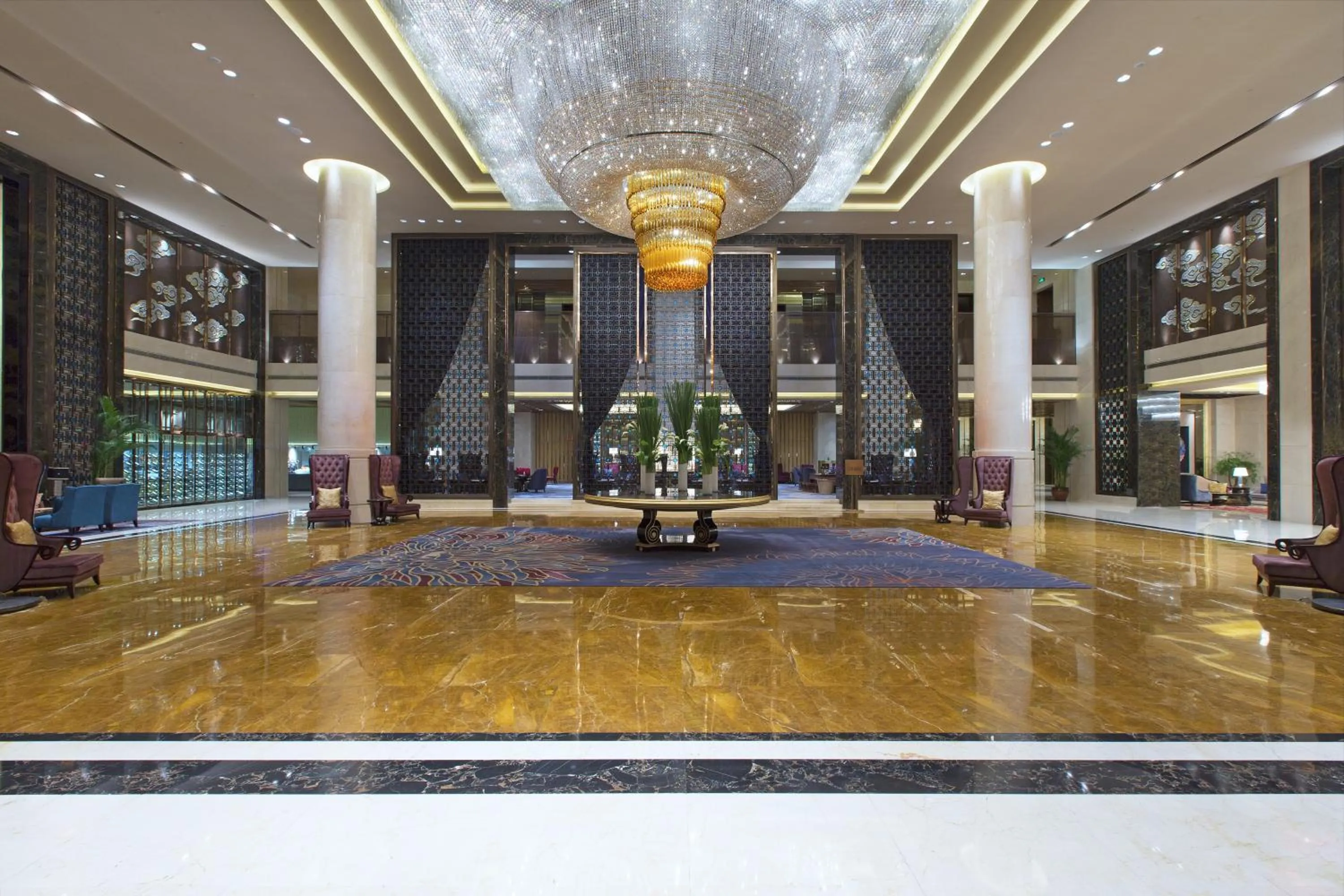 Lobby or reception in Wanda Vista Taiyuan