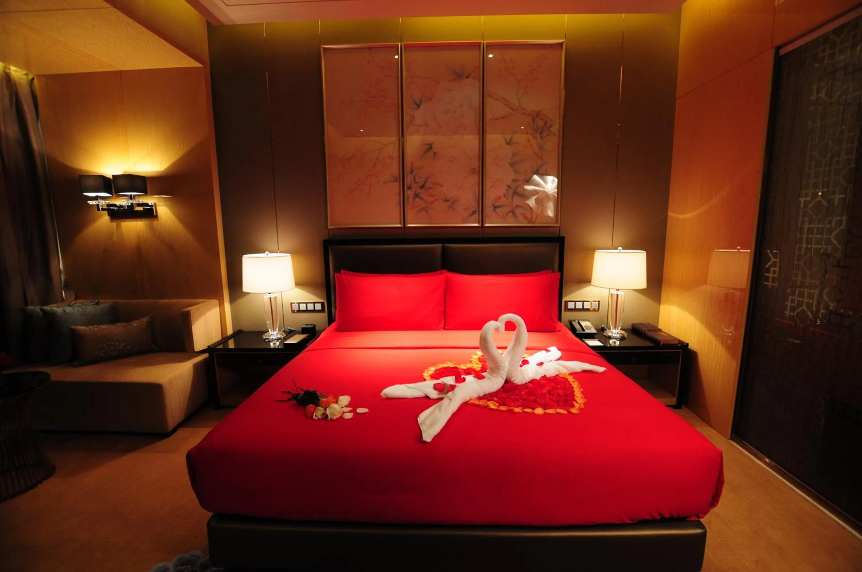 Bedroom, Bed in Wanda Vista Taiyuan