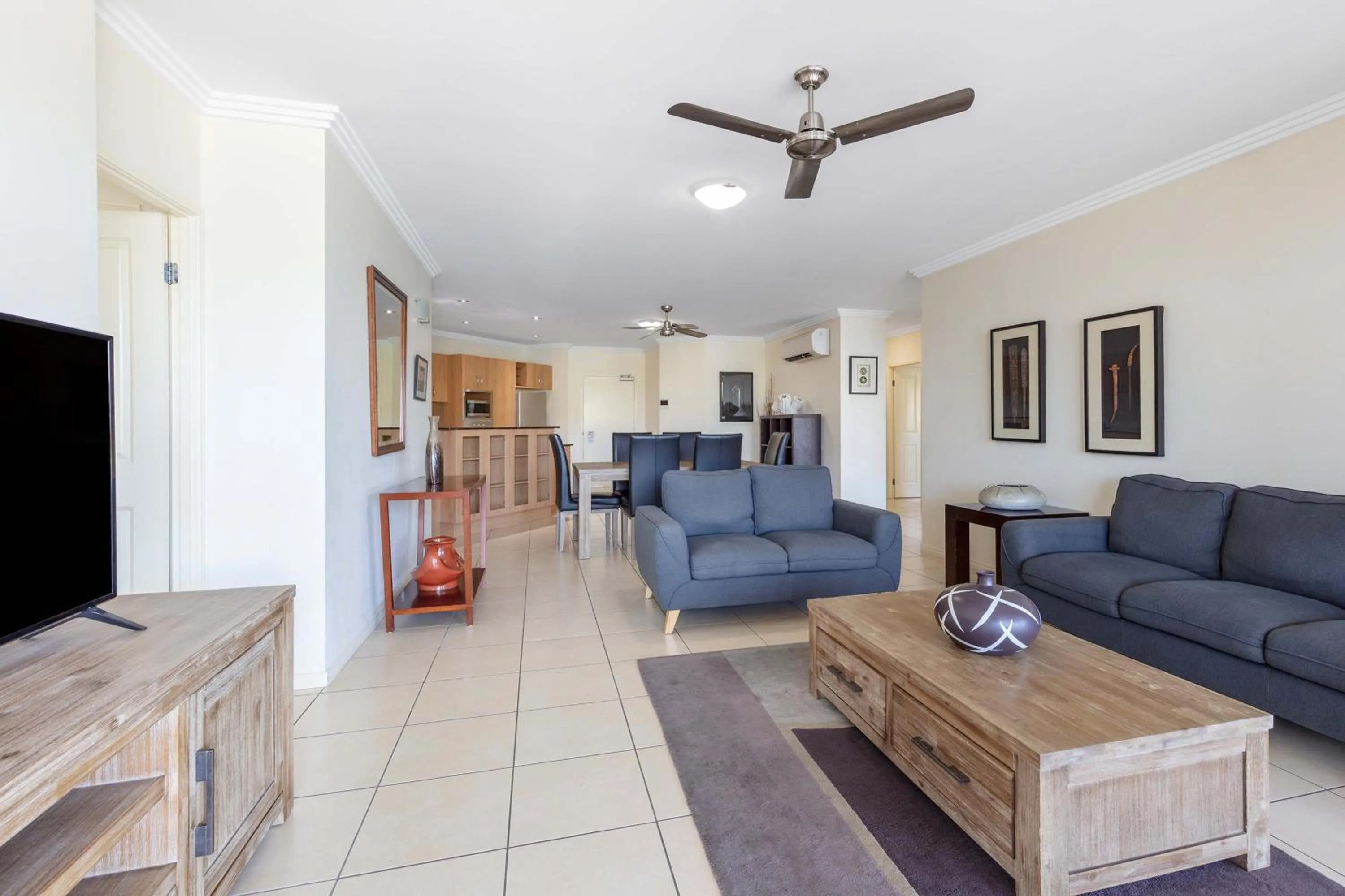 Living room in Piermonde Apartments Cairns