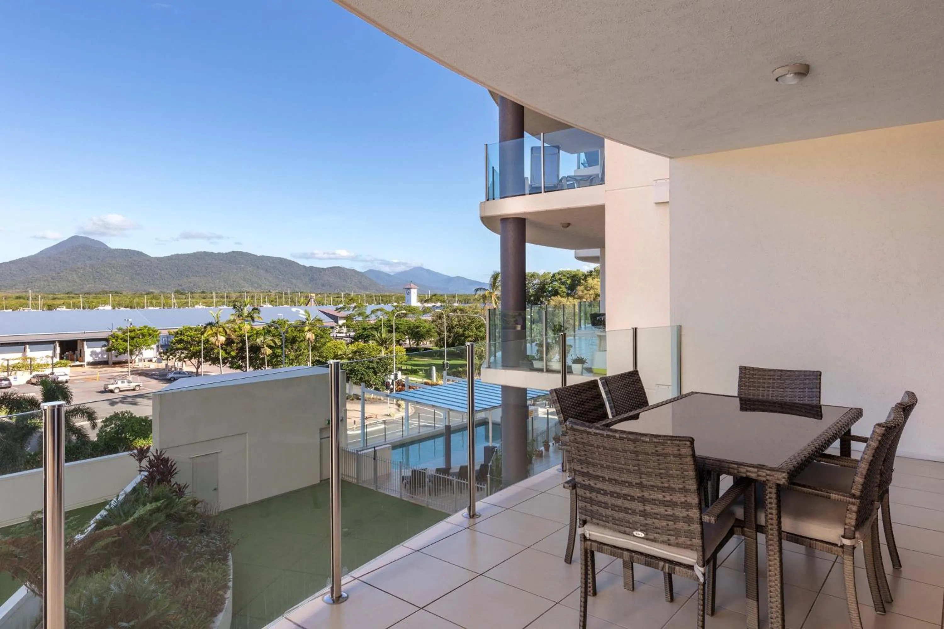 Balcony/Terrace in Piermonde Apartments Cairns