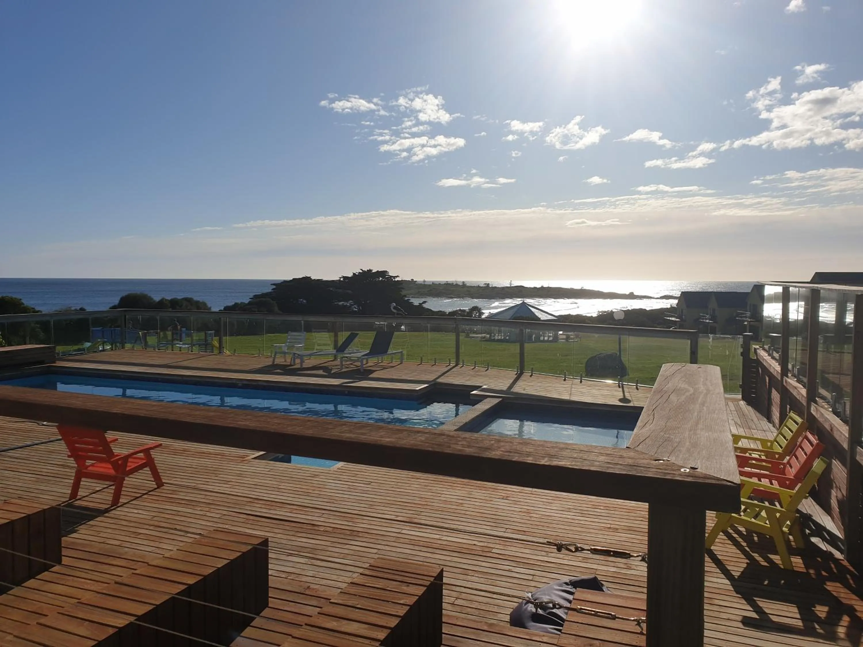 Pool view in Diamond Island Resort, Restaurant & Bar and Penguin Show