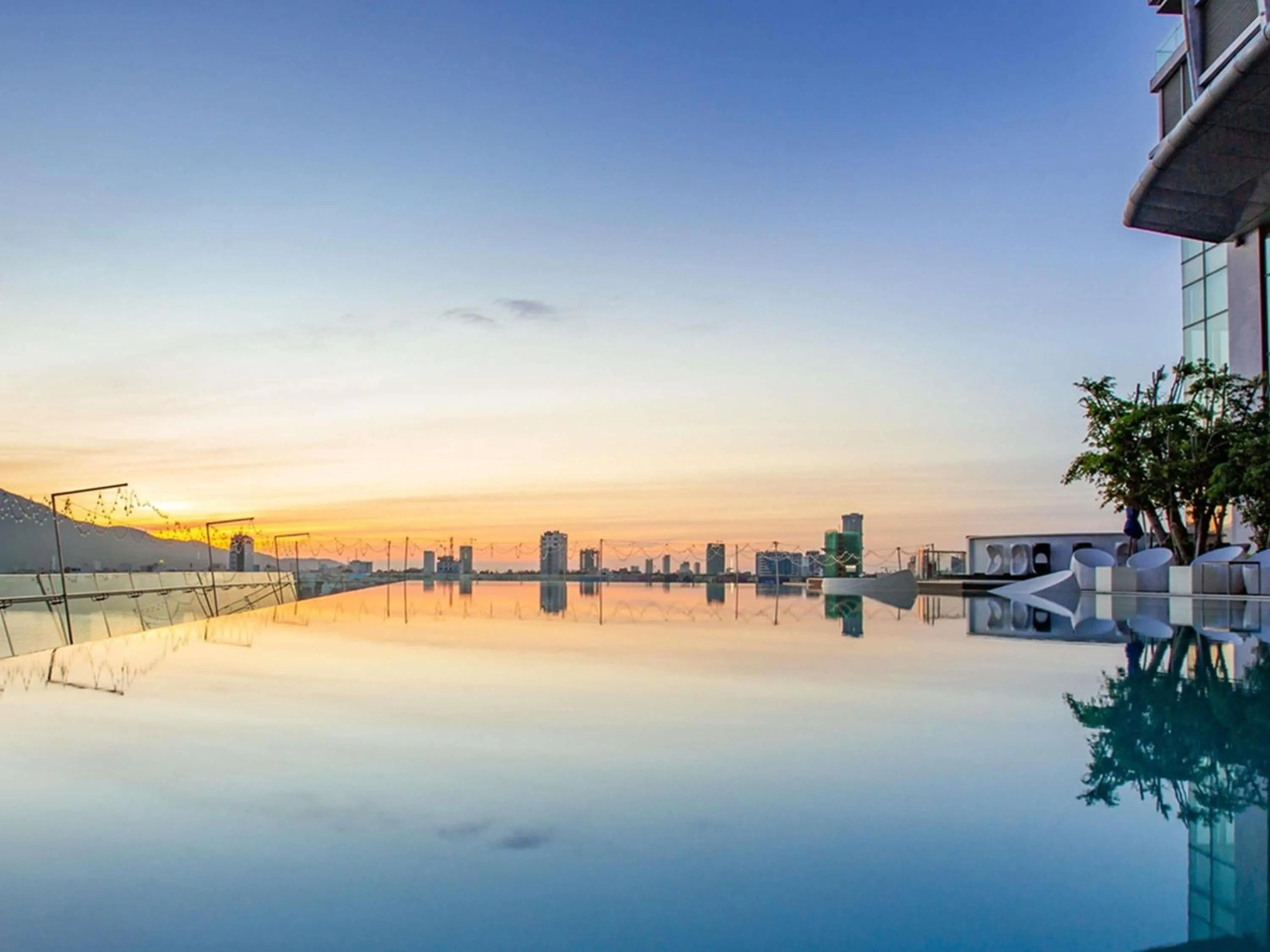 Pool view in Novotel Danang Premier Han River