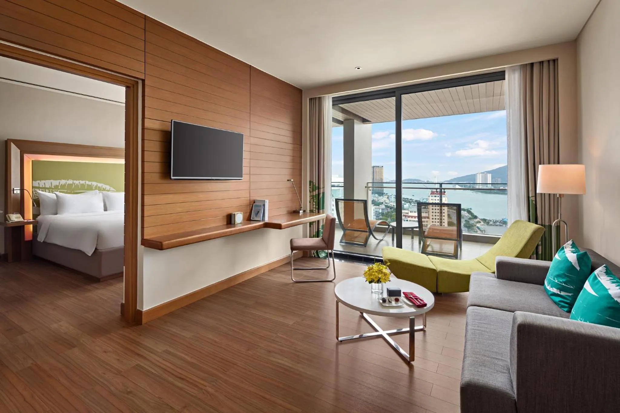 Living room, Bed in Novotel Danang Premier Han River