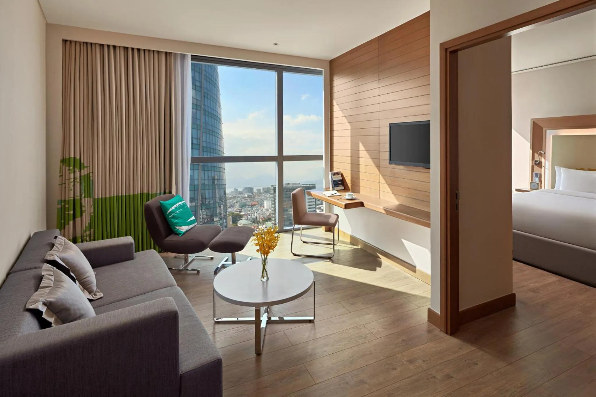 Living room, Bed in Novotel Danang Premier Han River