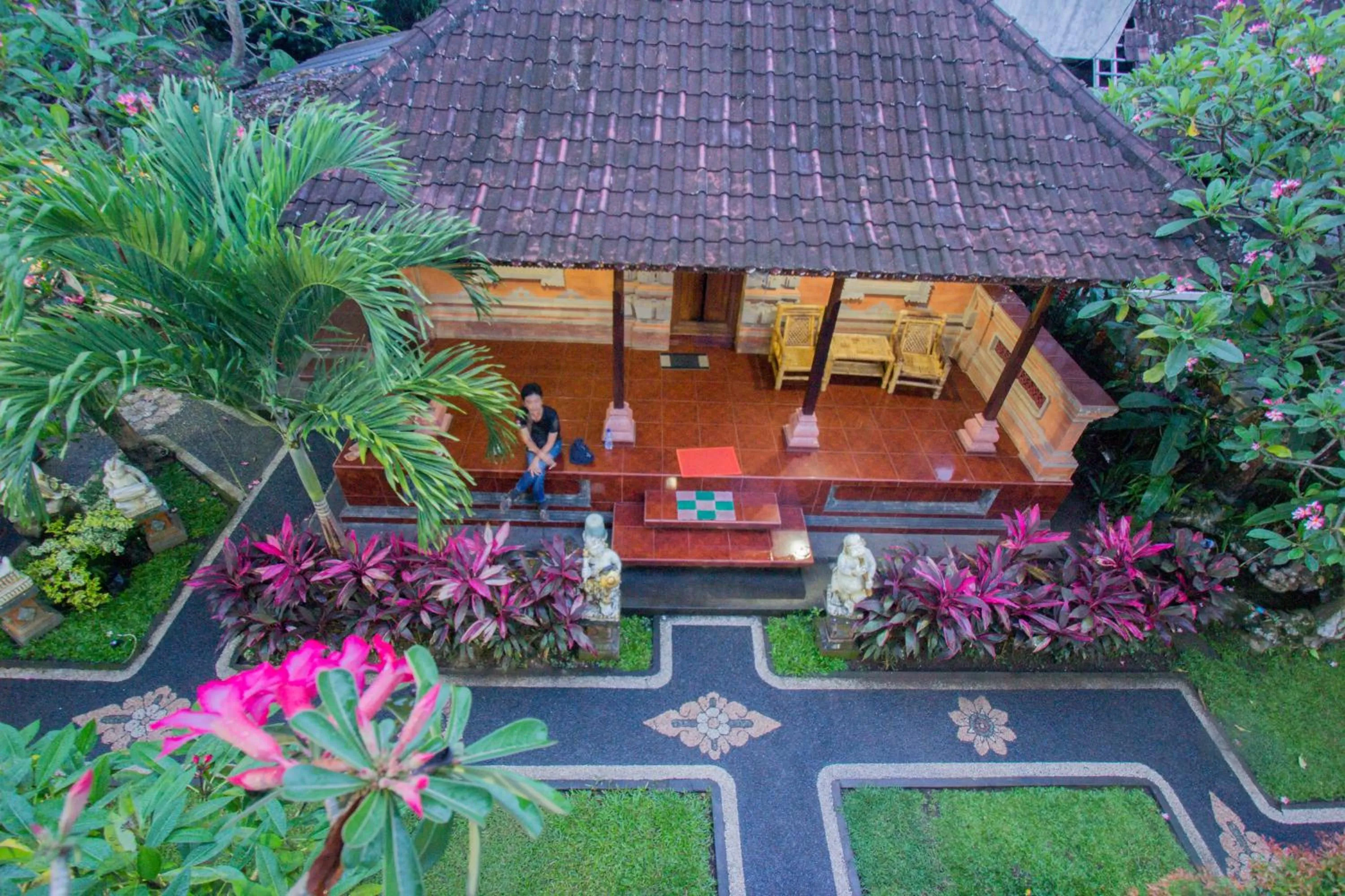 Garden view in Yuliati House Ubud