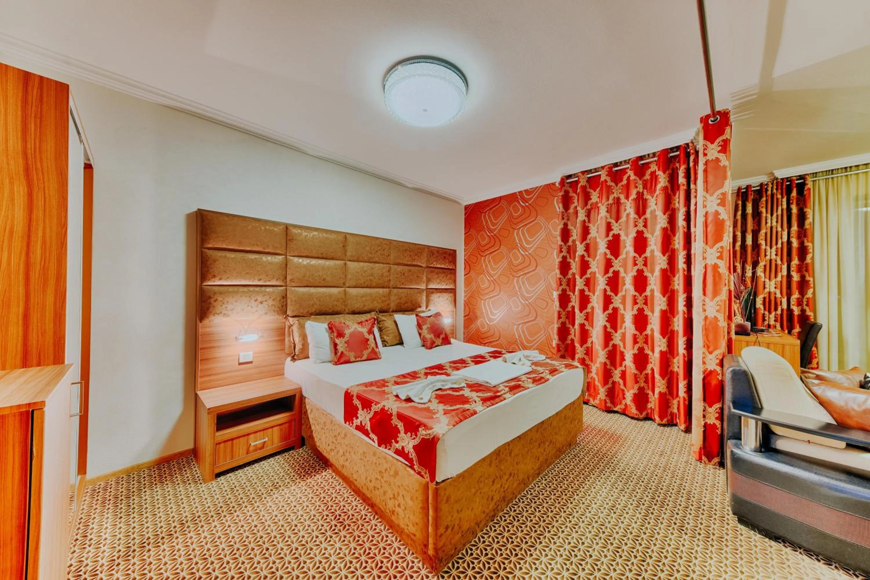 Bed in Hotel Lion
