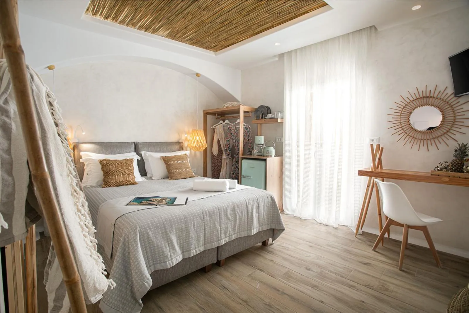 Photo of the whole room, Bed in TERRA FOS NAXOS STUDIOS