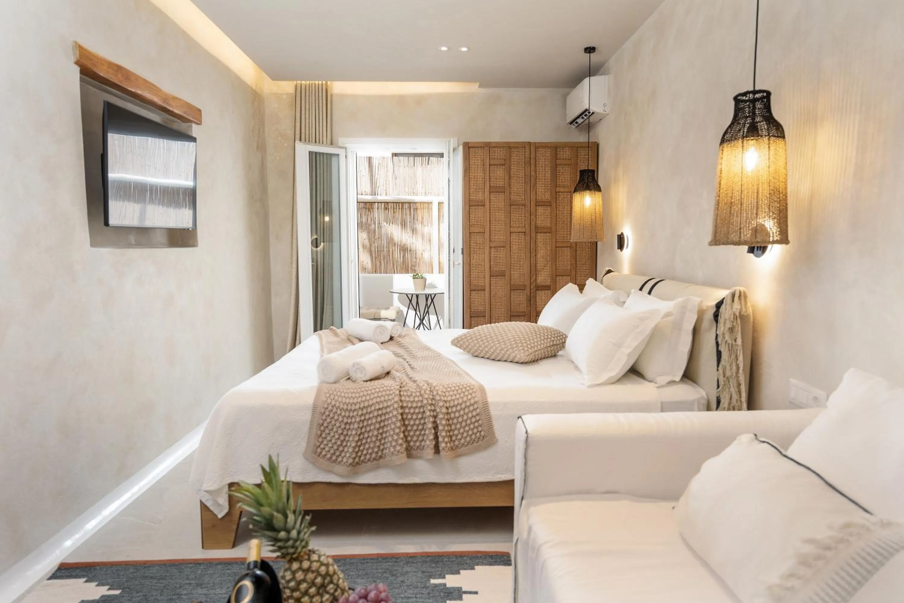 Photo of the whole room, Bed in TERRA FOS NAXOS STUDIOS