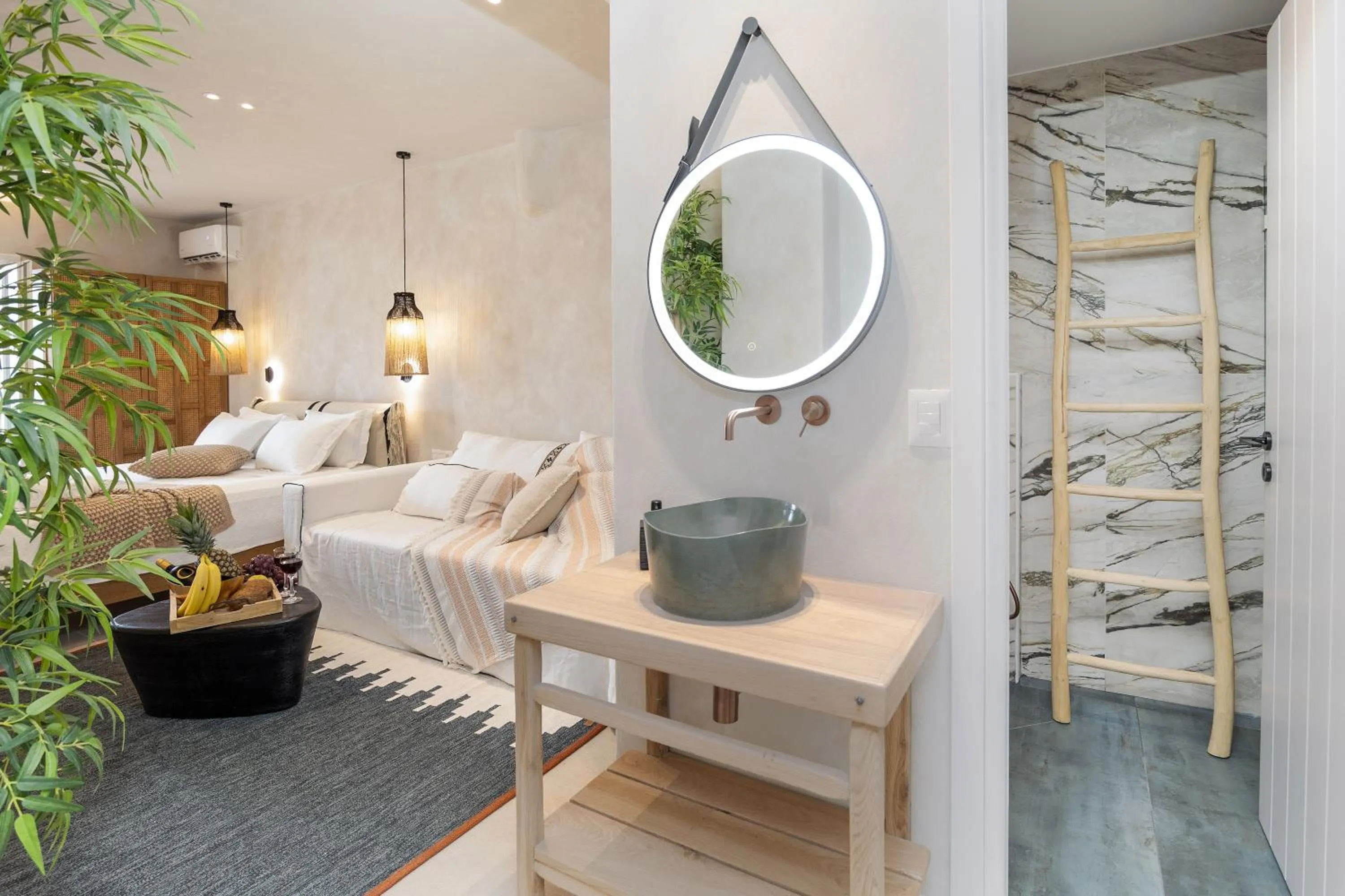 Photo of the whole room, Bed in TERRA FOS NAXOS STUDIOS