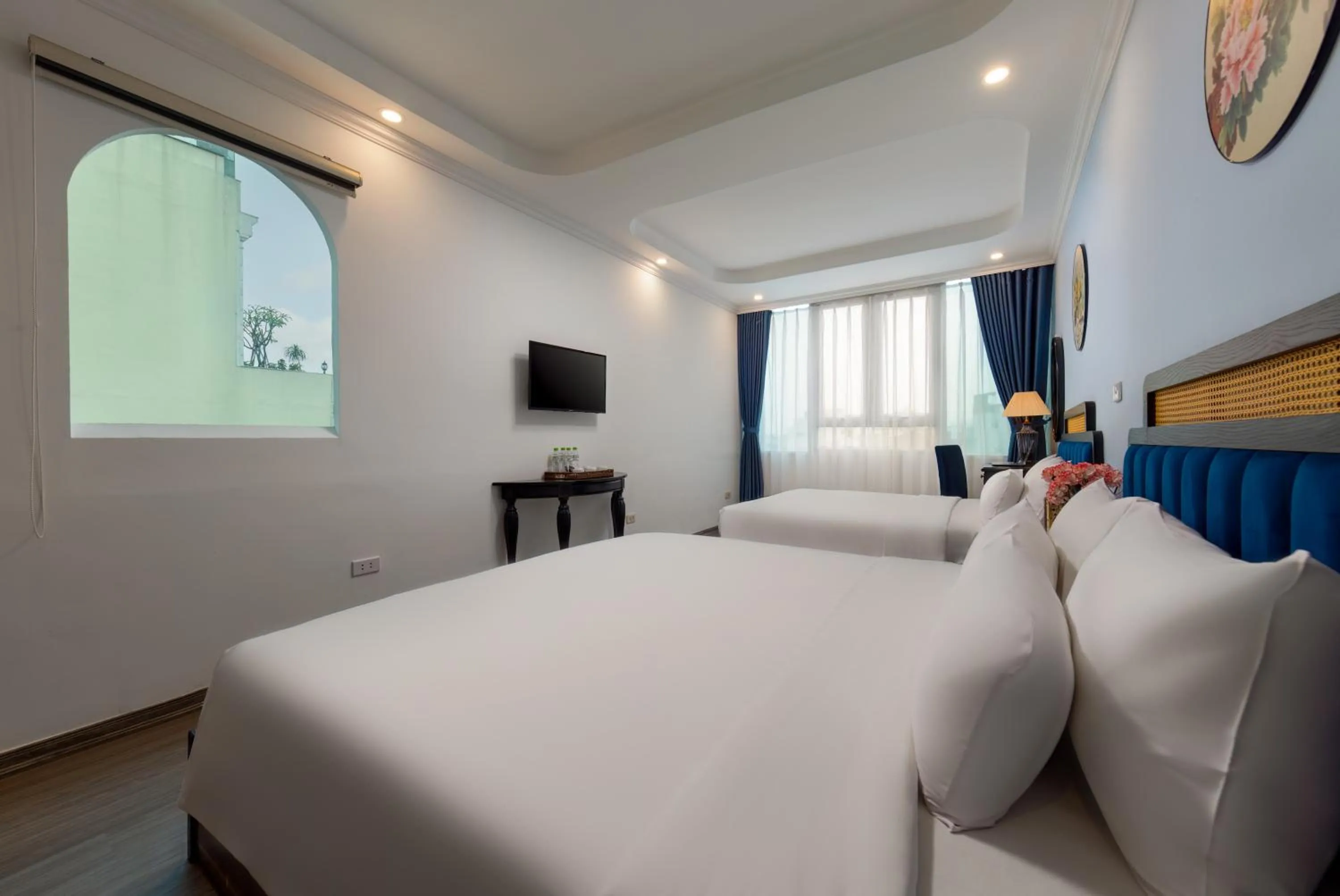 Communal lounge/ TV room, Bed in Mai Charming Hotel and Spa