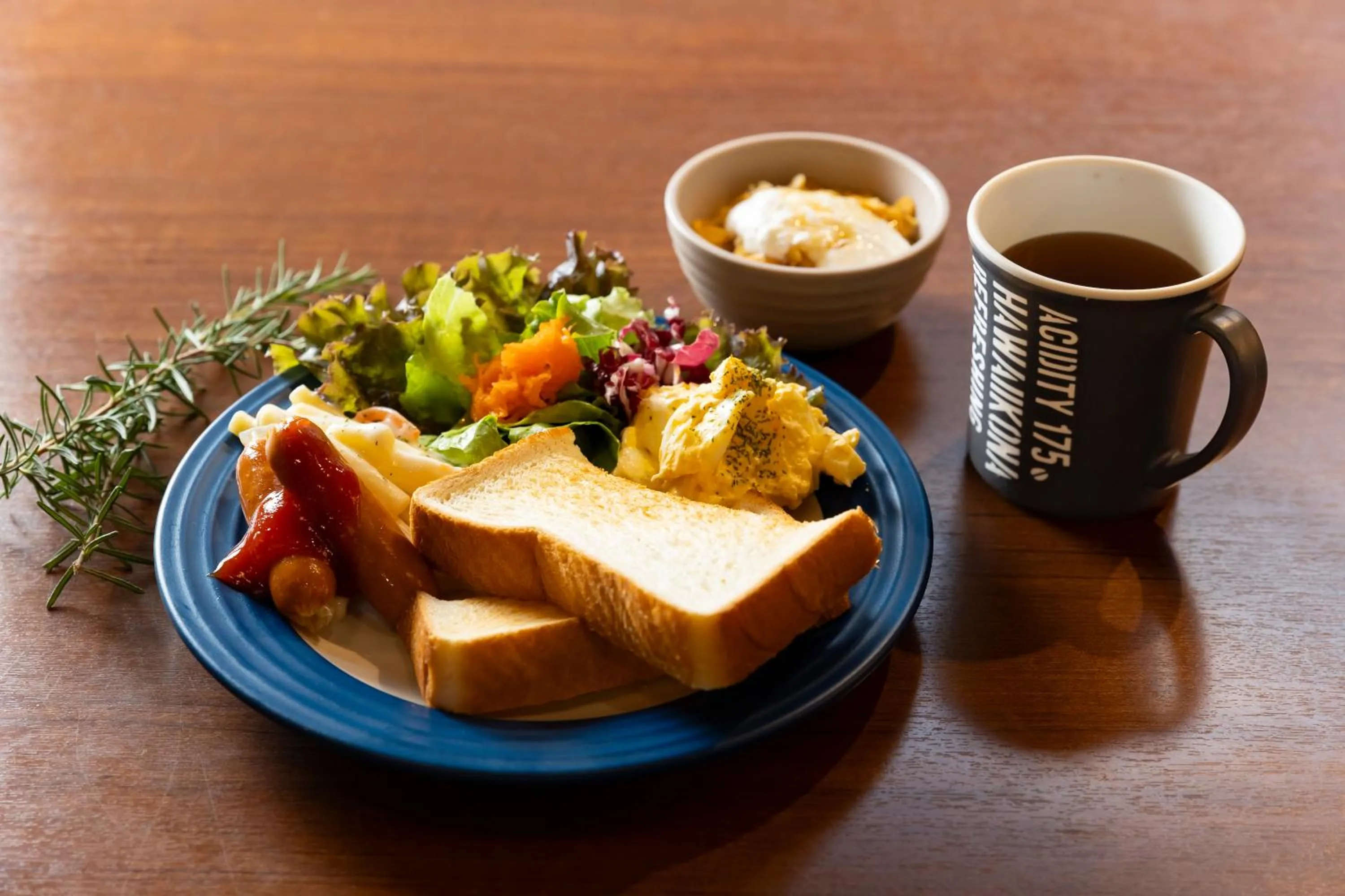 Breakfast in IMANO OSAKA SHINSAIBASHI HOSTEL