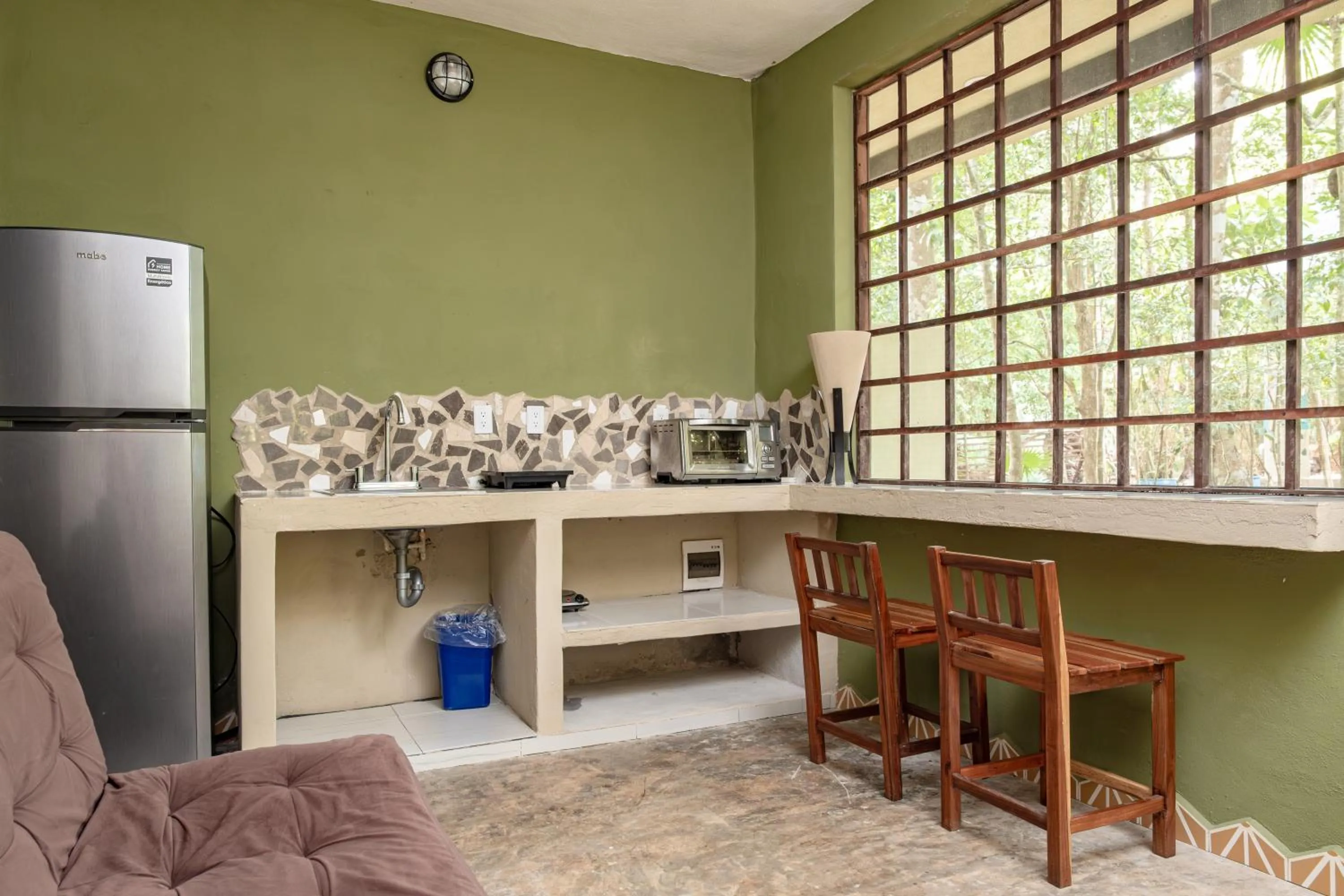 Kitchen or kitchenette in Hokhmah Heart Hotel