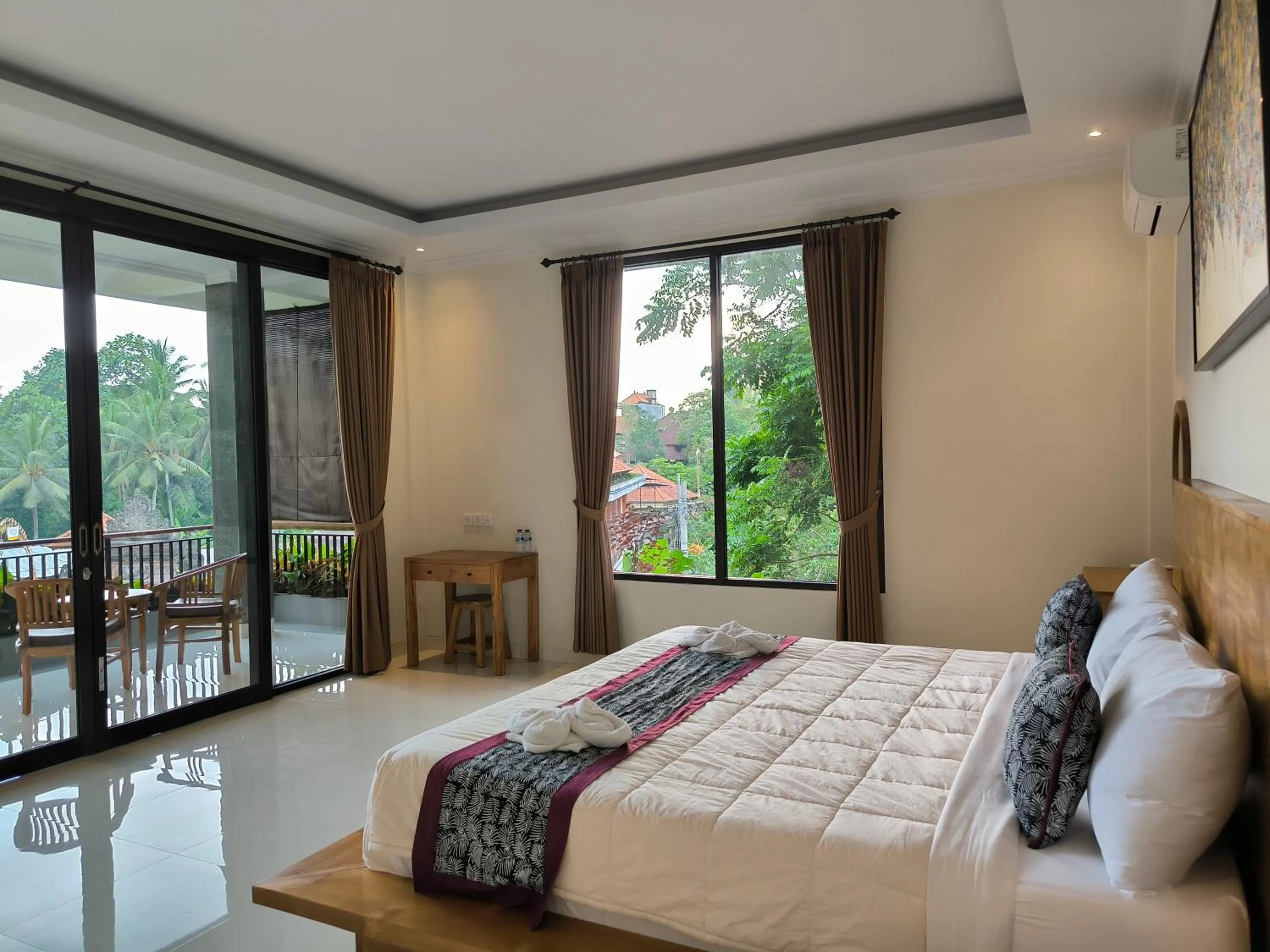 Bed in Pondok Bambu Homestay