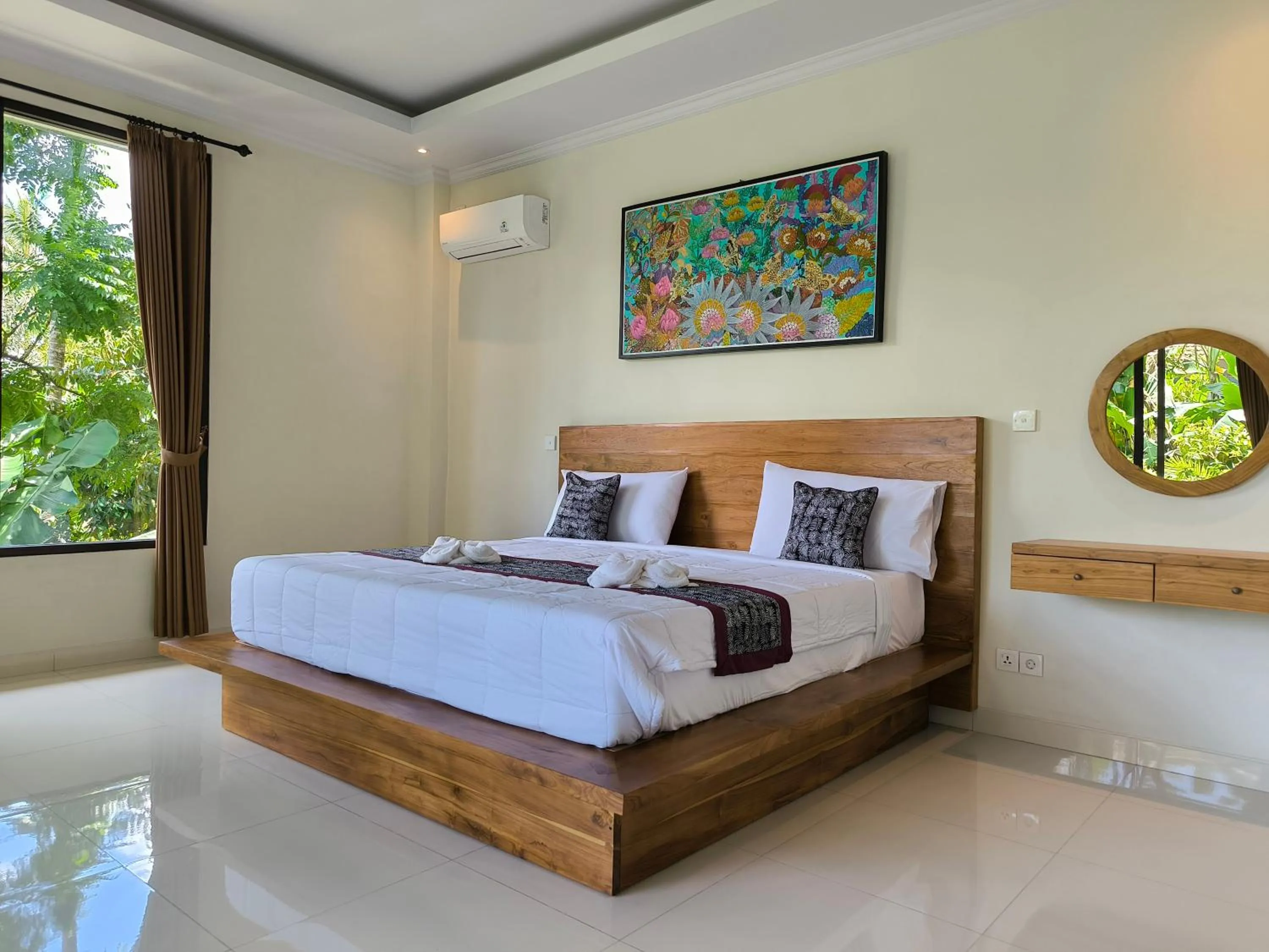 Bed in Pondok Bambu Homestay