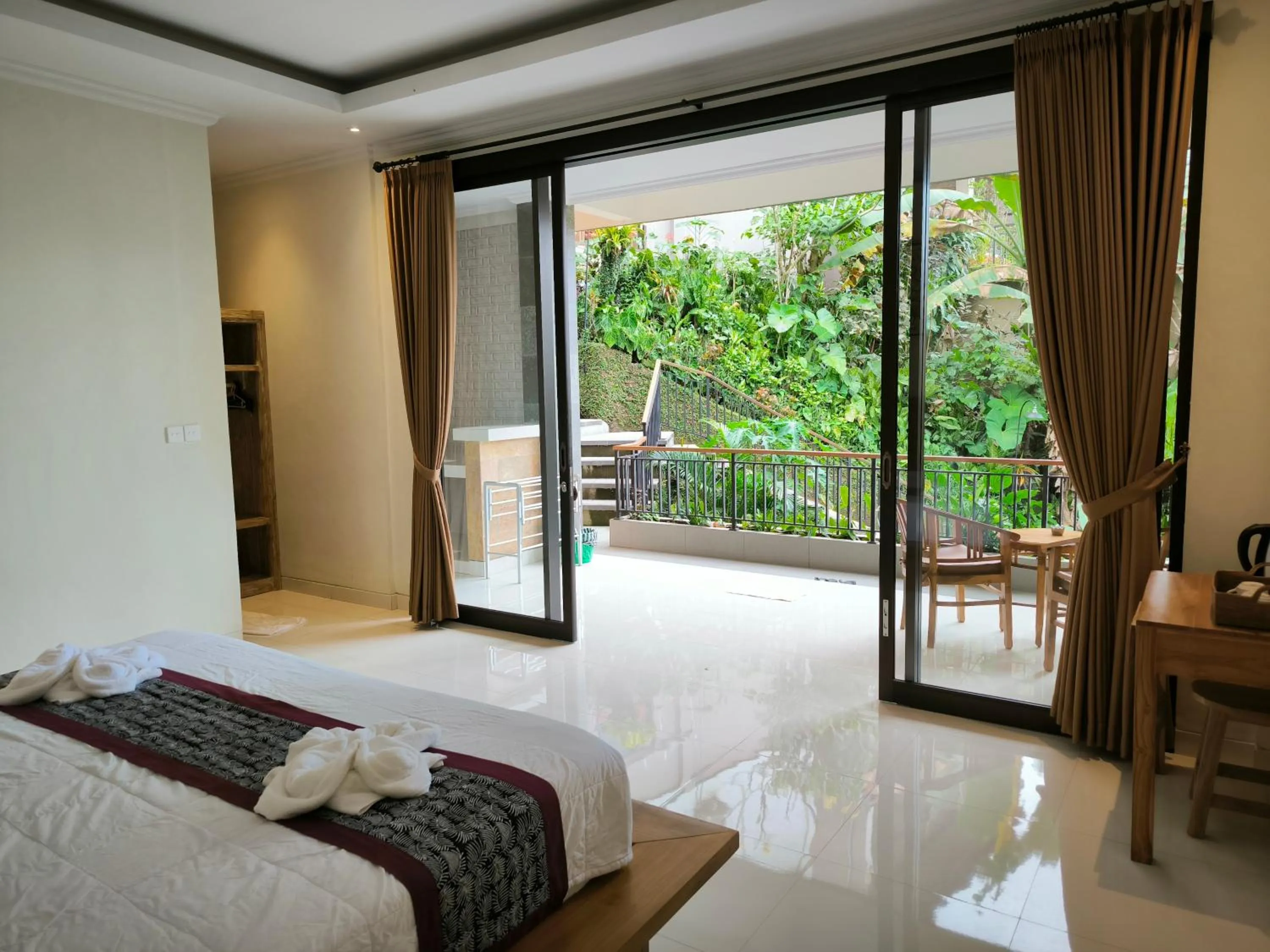 Bed in Pondok Bambu Homestay