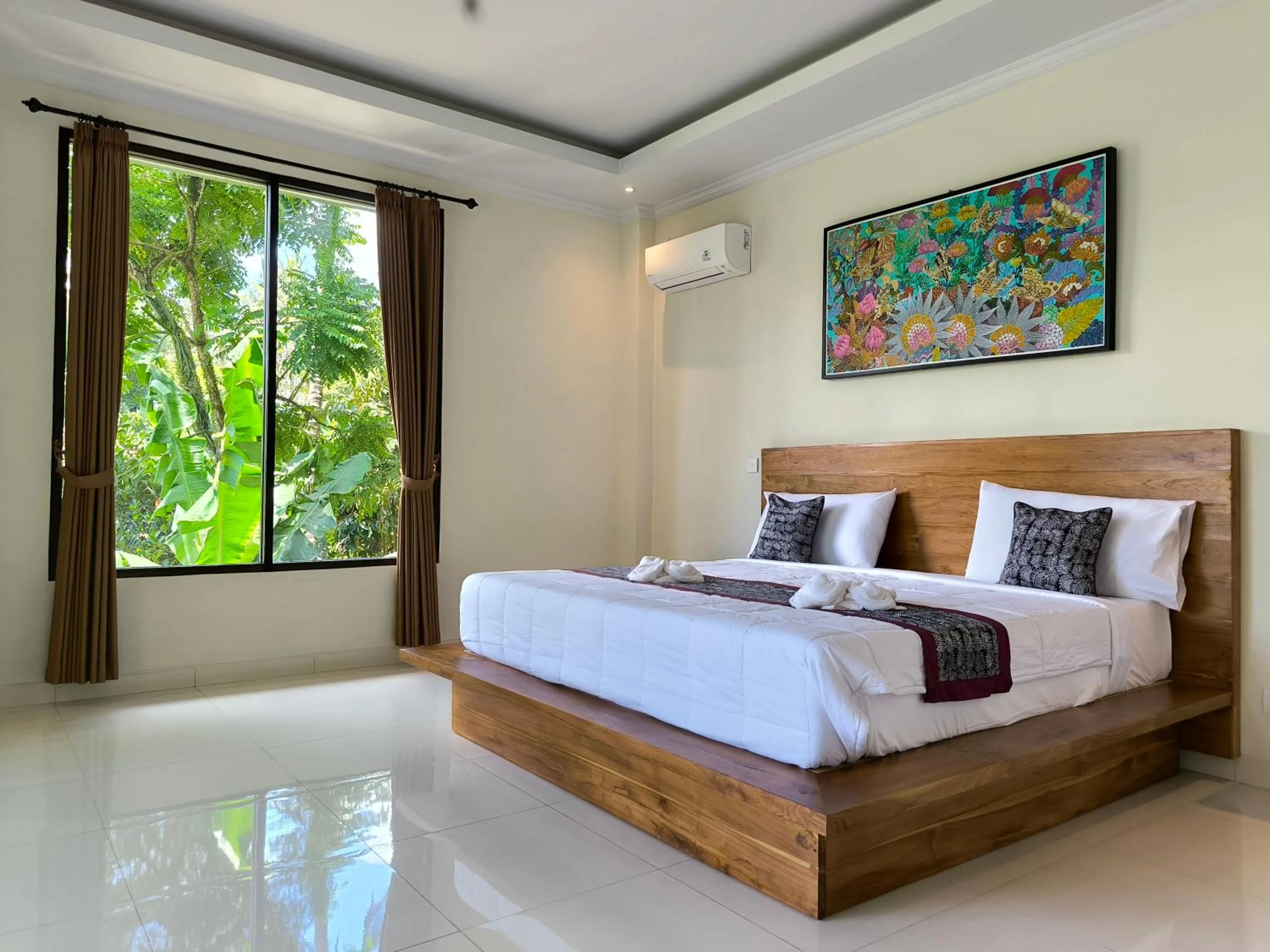 Bed in Pondok Bambu Homestay