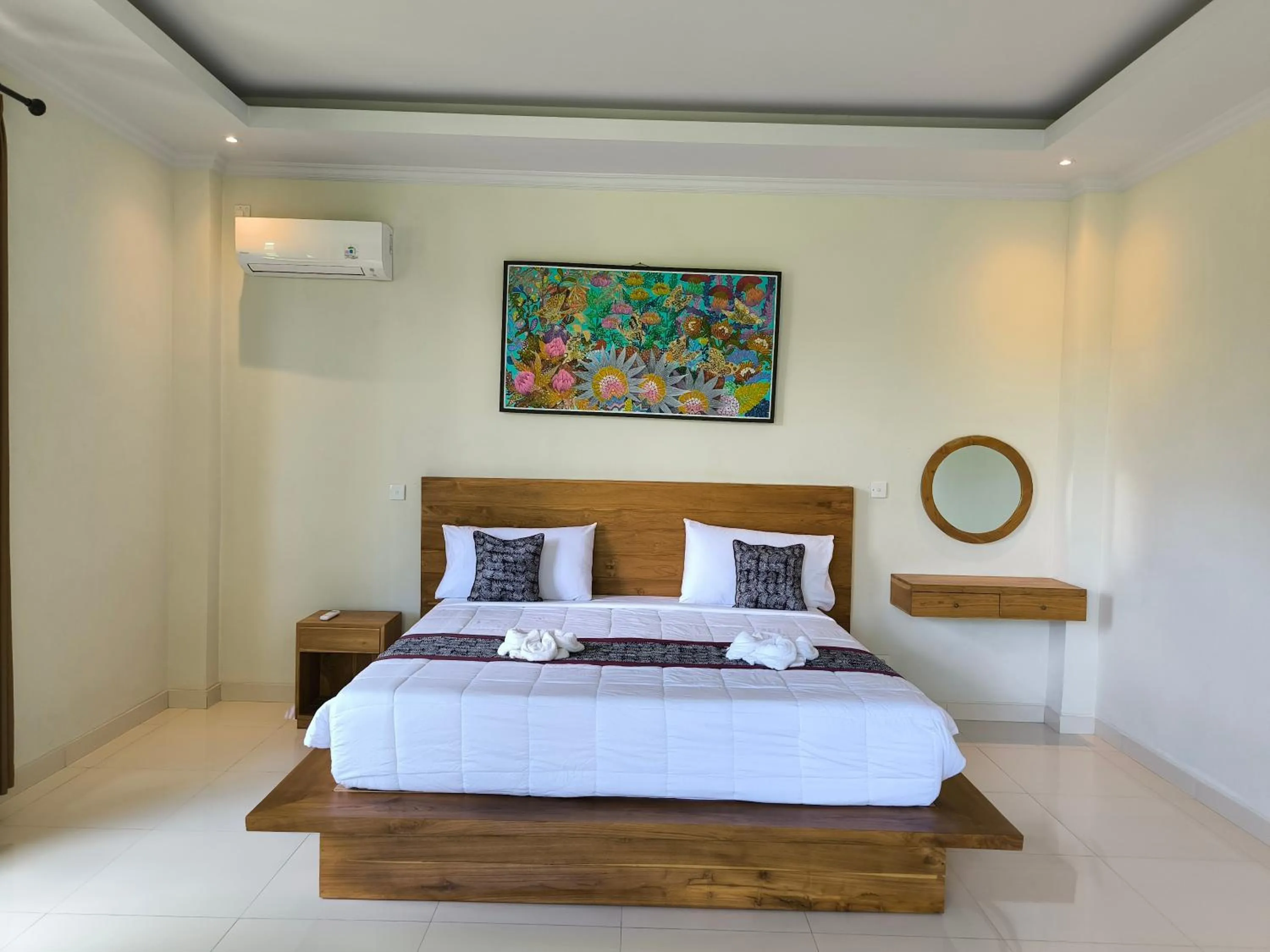 Bed in Pondok Bambu Homestay