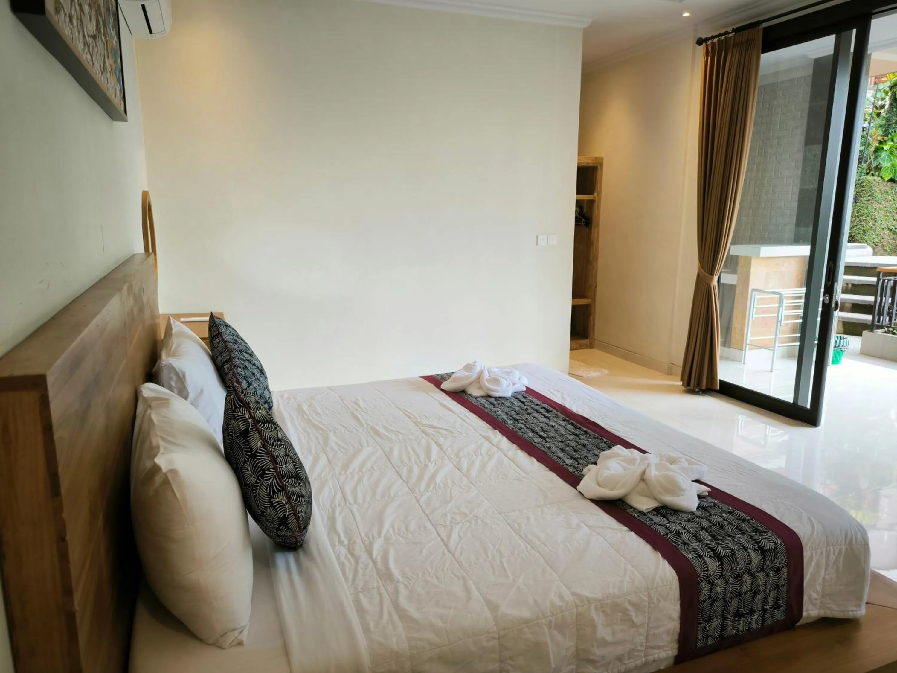 Bed in Pondok Bambu Homestay