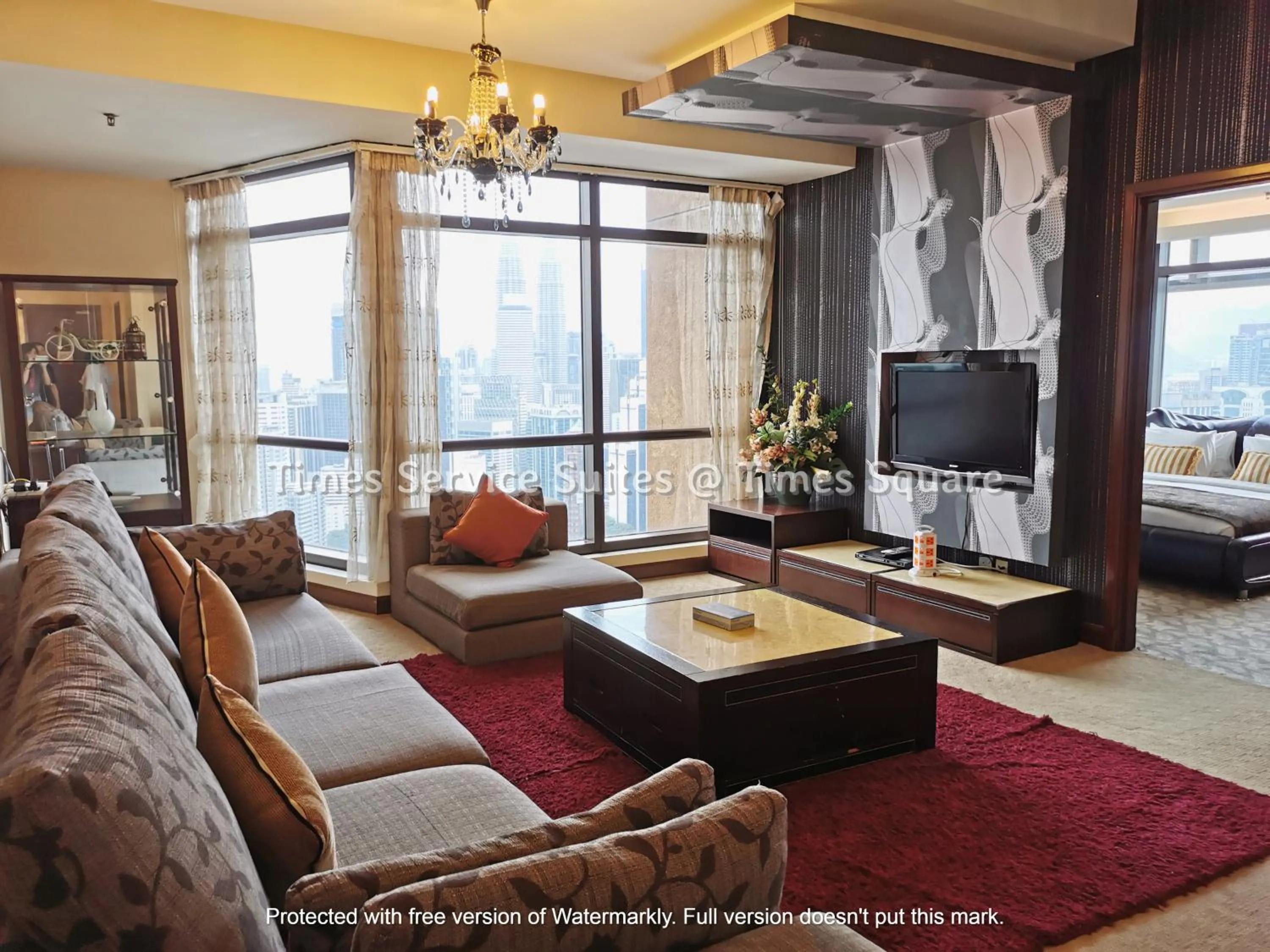 Living room in Times Service Suites @ Times Square